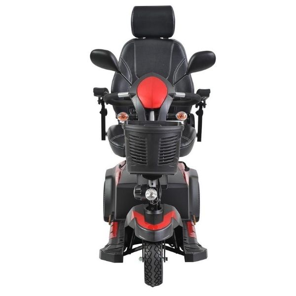 Drive Medical Ventura DLX Deluxe 3 Wheel Mobility Scooter - Lightweight Electric Scooter for Adults & Seniors - Indoor/Outdoor Use for Shopping, Travel & Daily Mobility