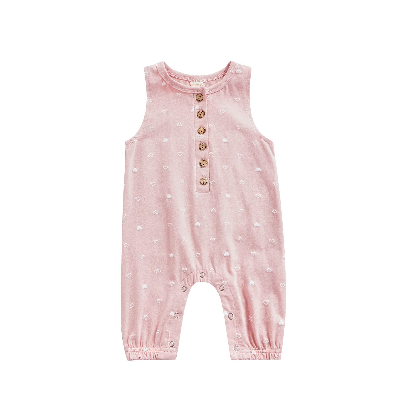 Wytyjxccyy Newborn Baby Girl & Boy Sleeveless Romper Jumpsuit - Floral, Heart & Striped Onesie Bodysuit - Cute Unisex Summer Outfit for Infants 0-12 Months | Perfect for Playdates, Beach Trips & Photo Shoots