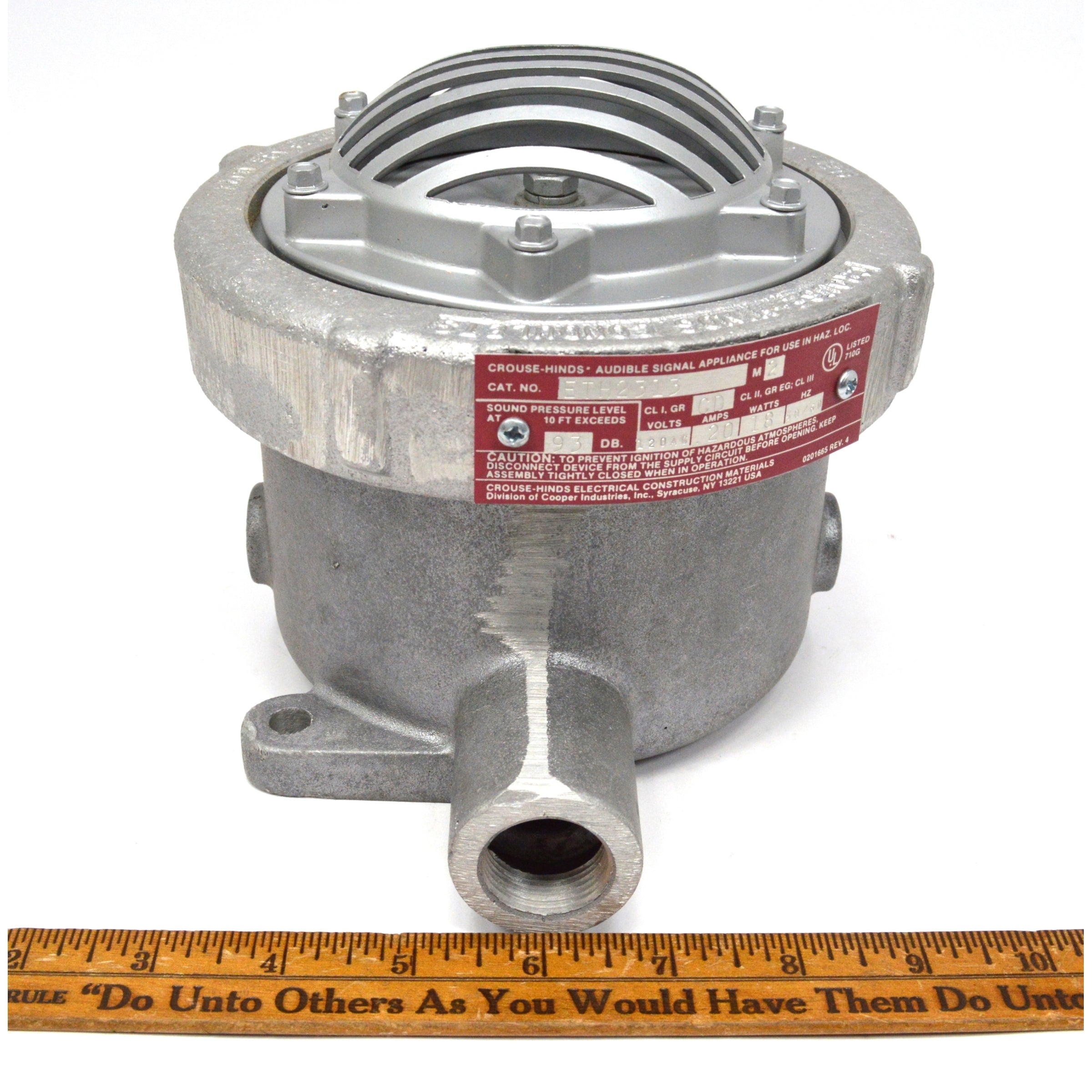 CROUSE HINDS ETH2313 High Power AC Horn Signal 120V 3/4
