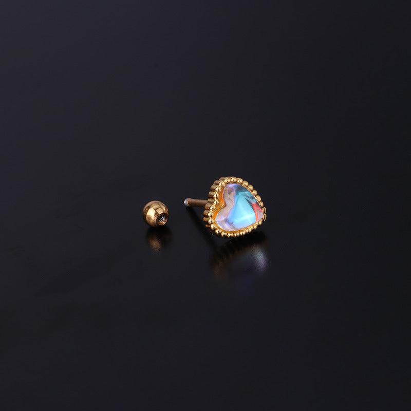 20G Cartilage Tiny Heart Stud Earrings - Hypoallergenic Stainless Steel Piercing Jewelry for Women | Perfect for Everyday Wear, Gifts, and Special Occasions