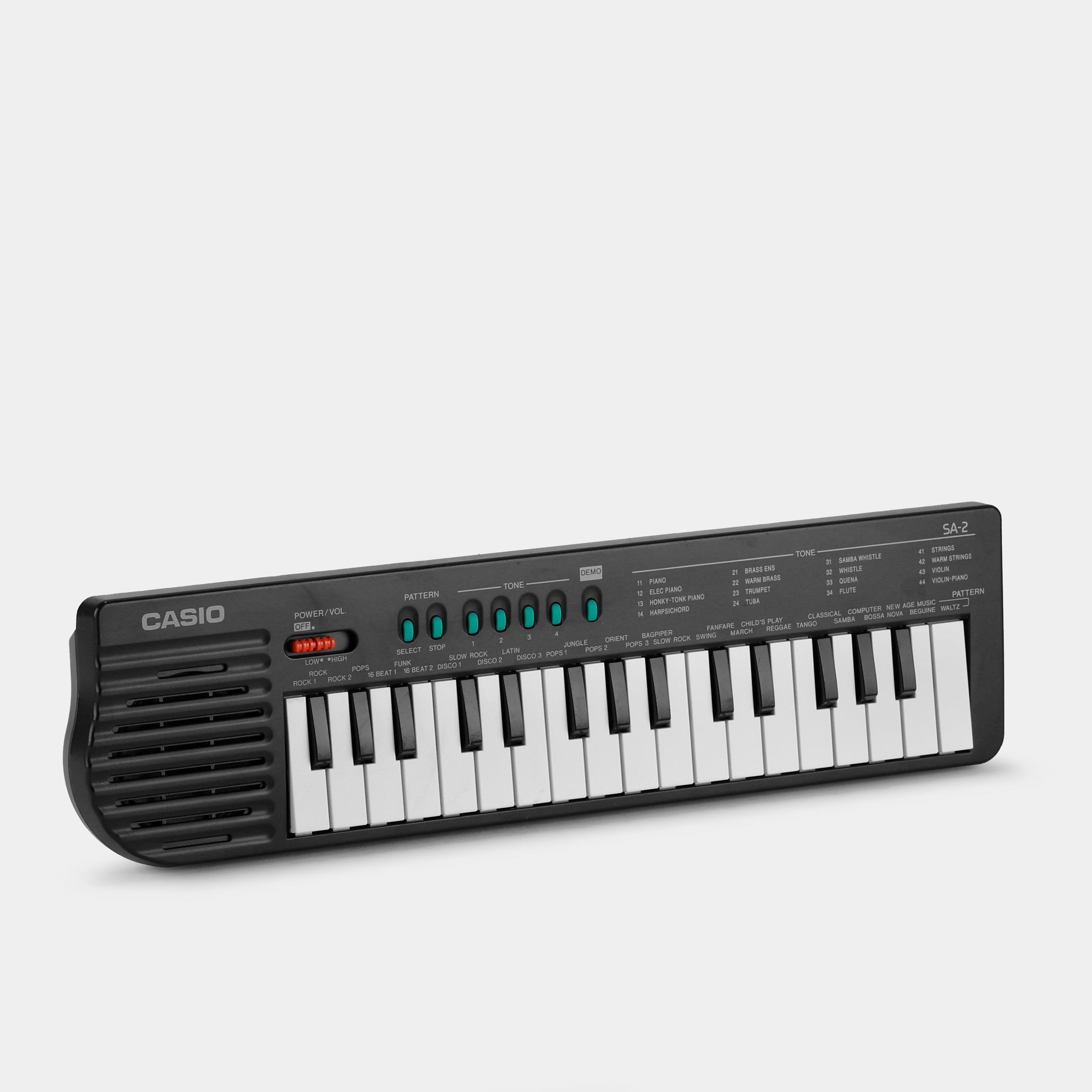 Casio SA-2 61-Key Portable Keyboard Synthesizer with Built-in Speakers - Perfect for Beginners, Home Practice & Live Performances