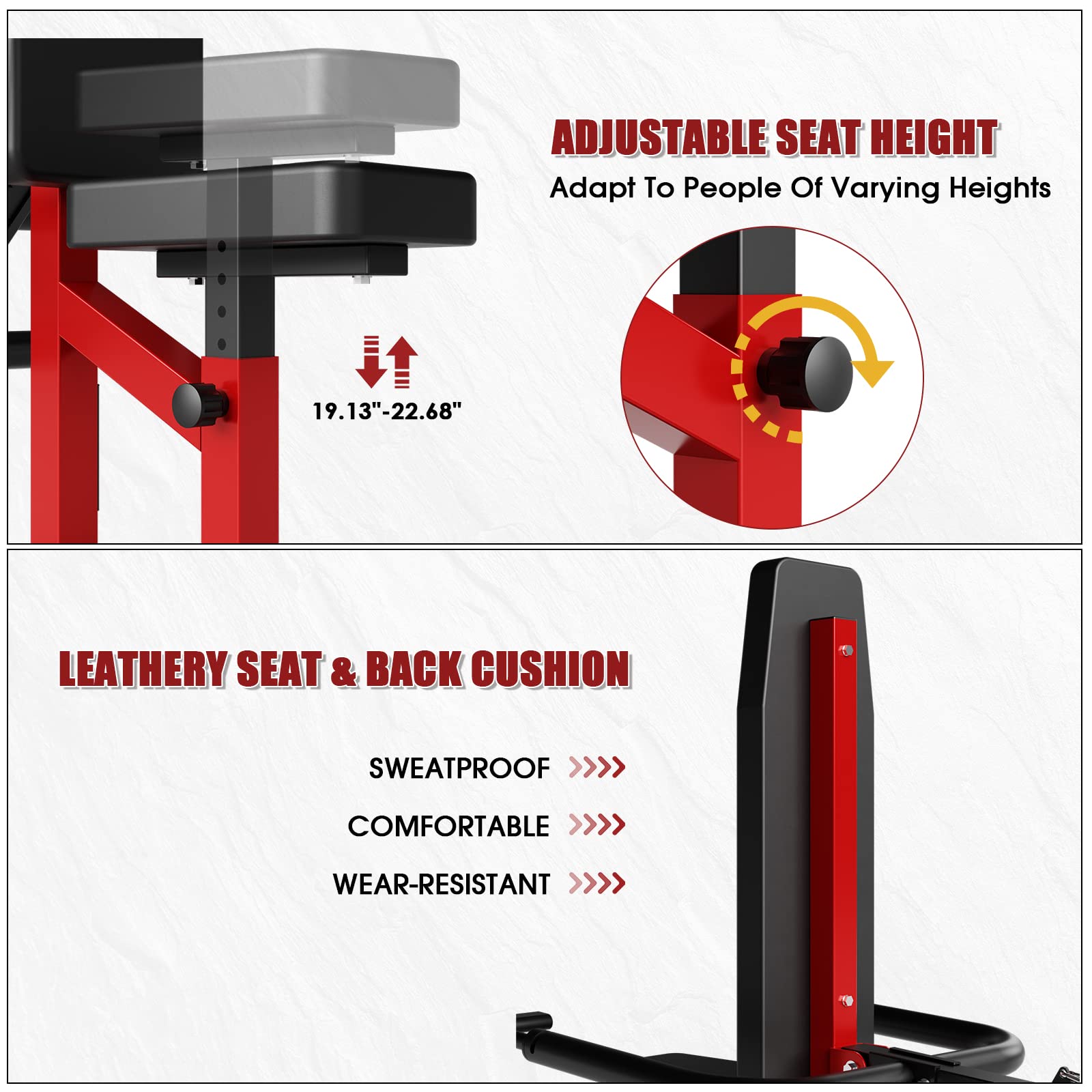 Seated Dip Machine Plate Loaded - Heavy Duty Tricep & Chest Press Gym Equipment with Cable Bar for Biceps Training (400LBS Capacity) - Perfect for Home & Commercial Gym Strength Training