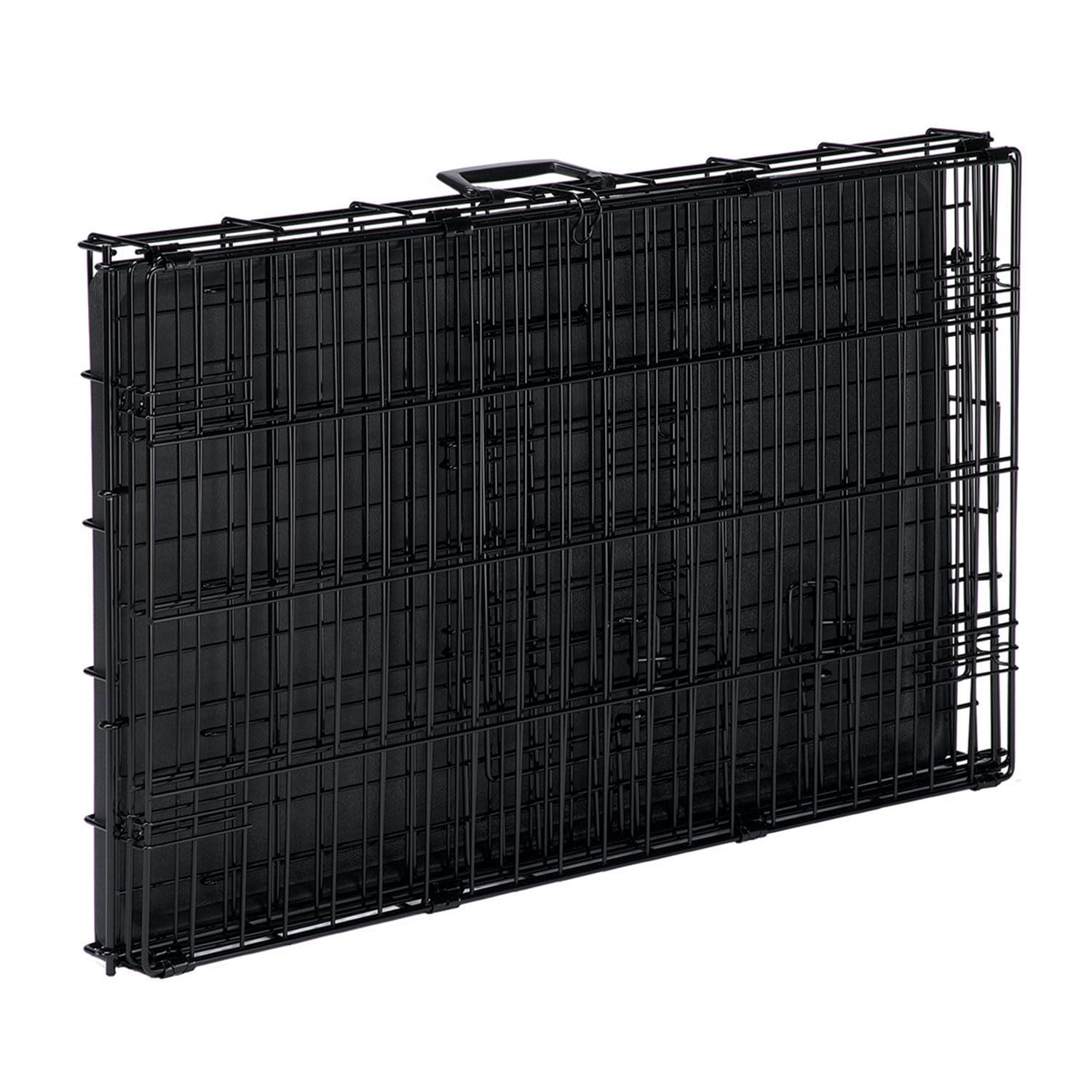 Proselect Easy Dog Crates for Large Dogs - Extra Large Pet Crate with Durable Metal Frame & Removable Tray | Perfect for Travel, Training & Home Use - Black