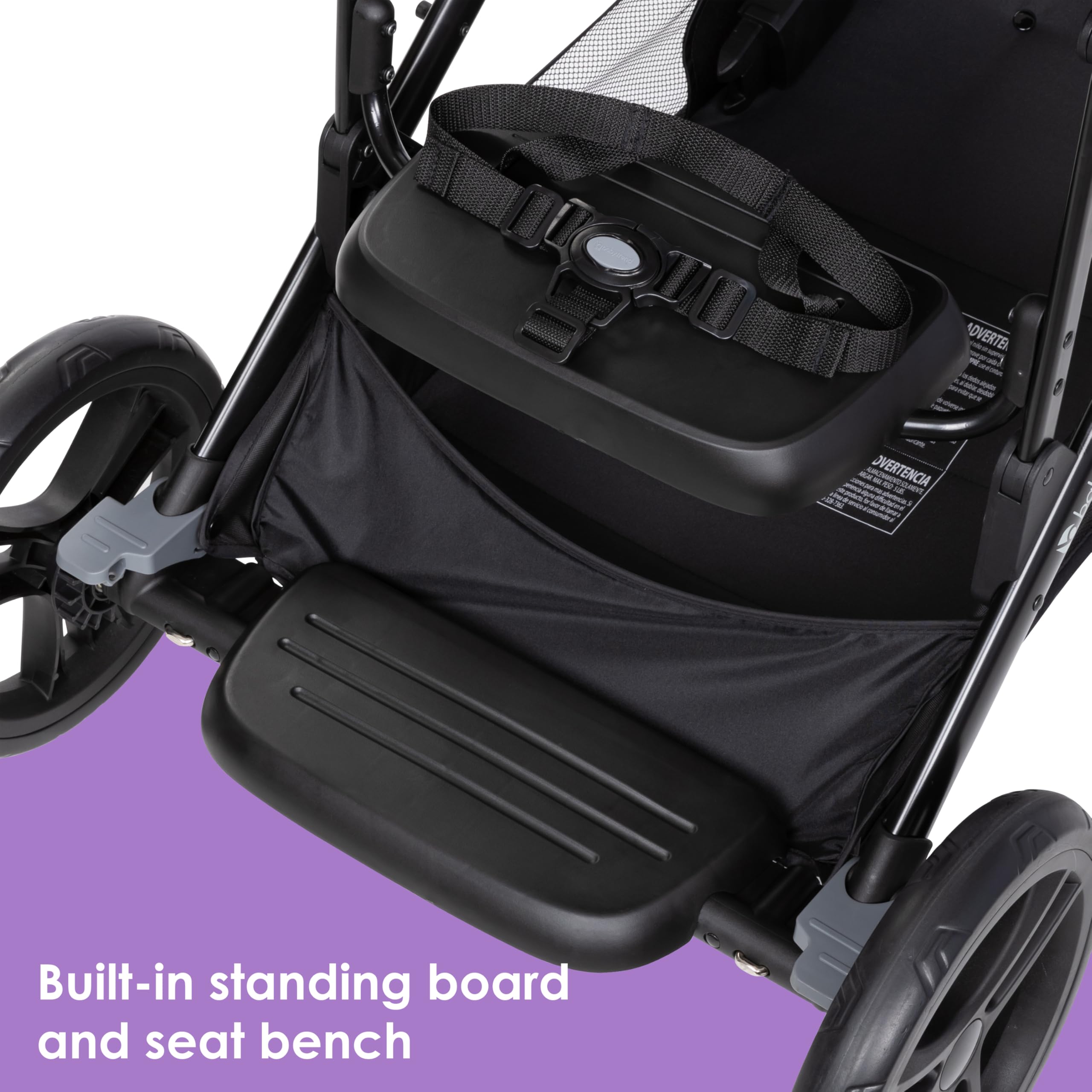 Baby Trend Morph Single to Double Modular Stroller - Convertible Lightweight Travel System, Dash Black | Perfect for Twins, Newborns & Toddlers | Ideal for Shopping, Travel & Daily Walks