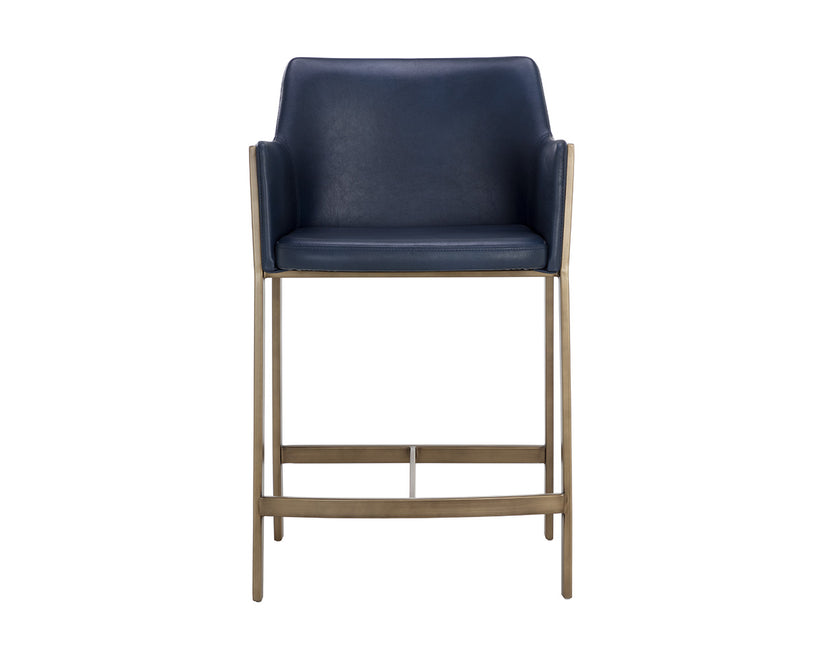 Bernadette Modern Counter Stool - Adjustable Height Bar Stool with Cushion for Kitchen Island, Breakfast Nook & Home Bar - Comfortable Dining & Seating Furniture for Home Decor