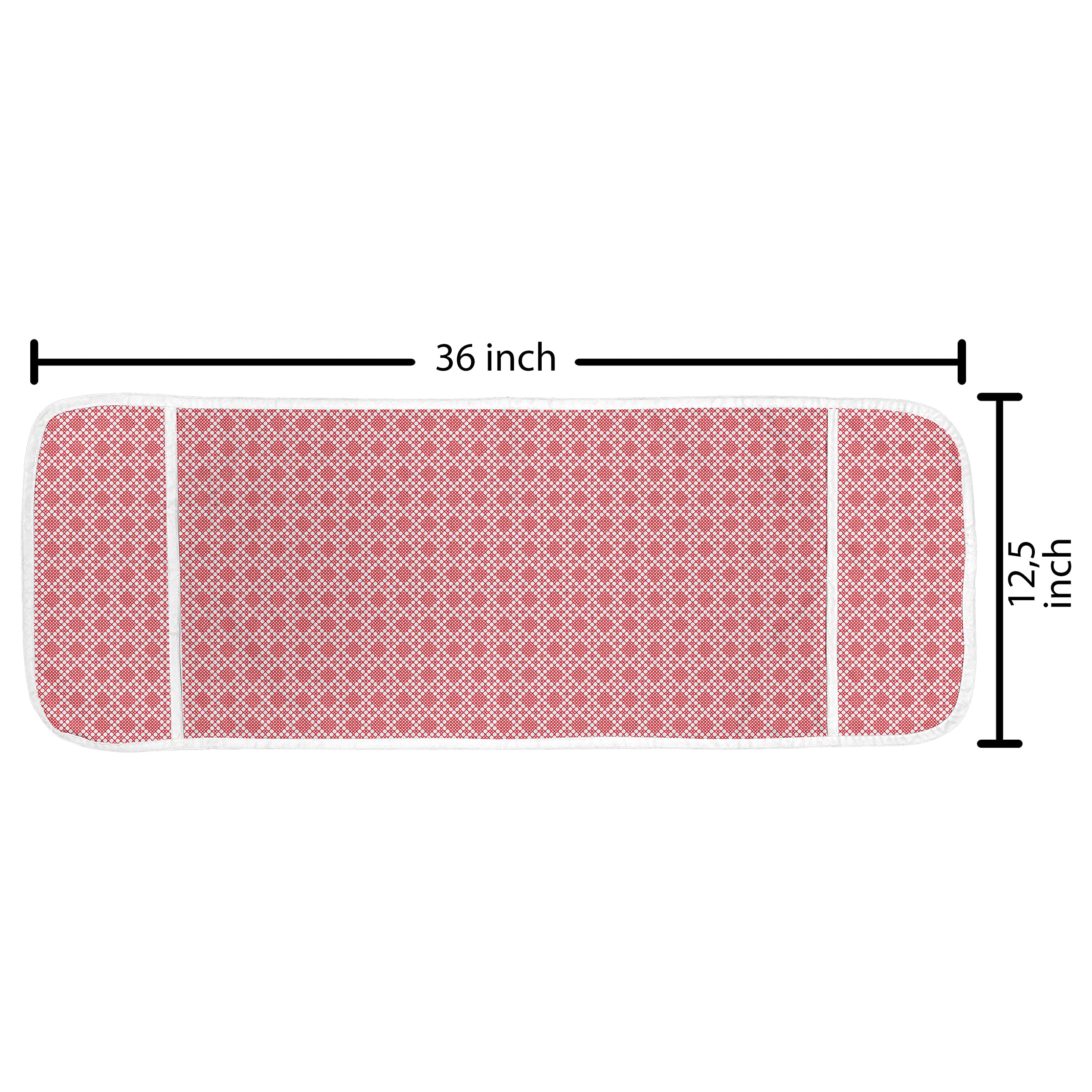 Ambesonne Ethnic Microwave Oven Cover - Traditional Slavic Needlework Design, Water-Resistant Kitchen Organizer with Pockets, 36