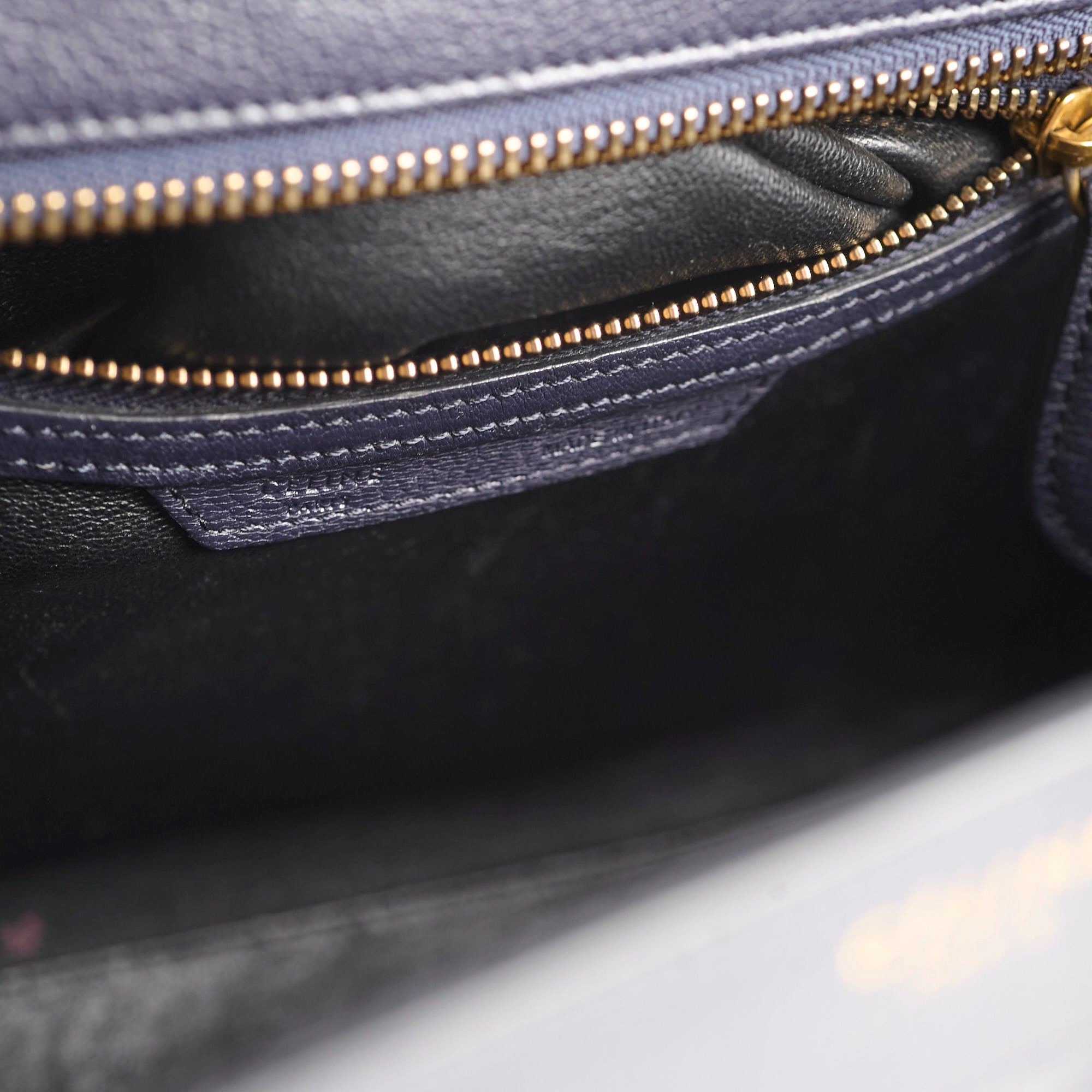 Celine Micro Luggage Bag in Navy Blue | Genuine Leather Crossbody Handbag for Women | Perfect for Work, Travel & Everyday Use