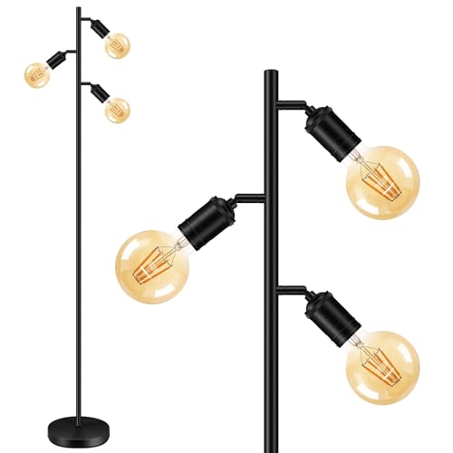 Black tree floor lamps
