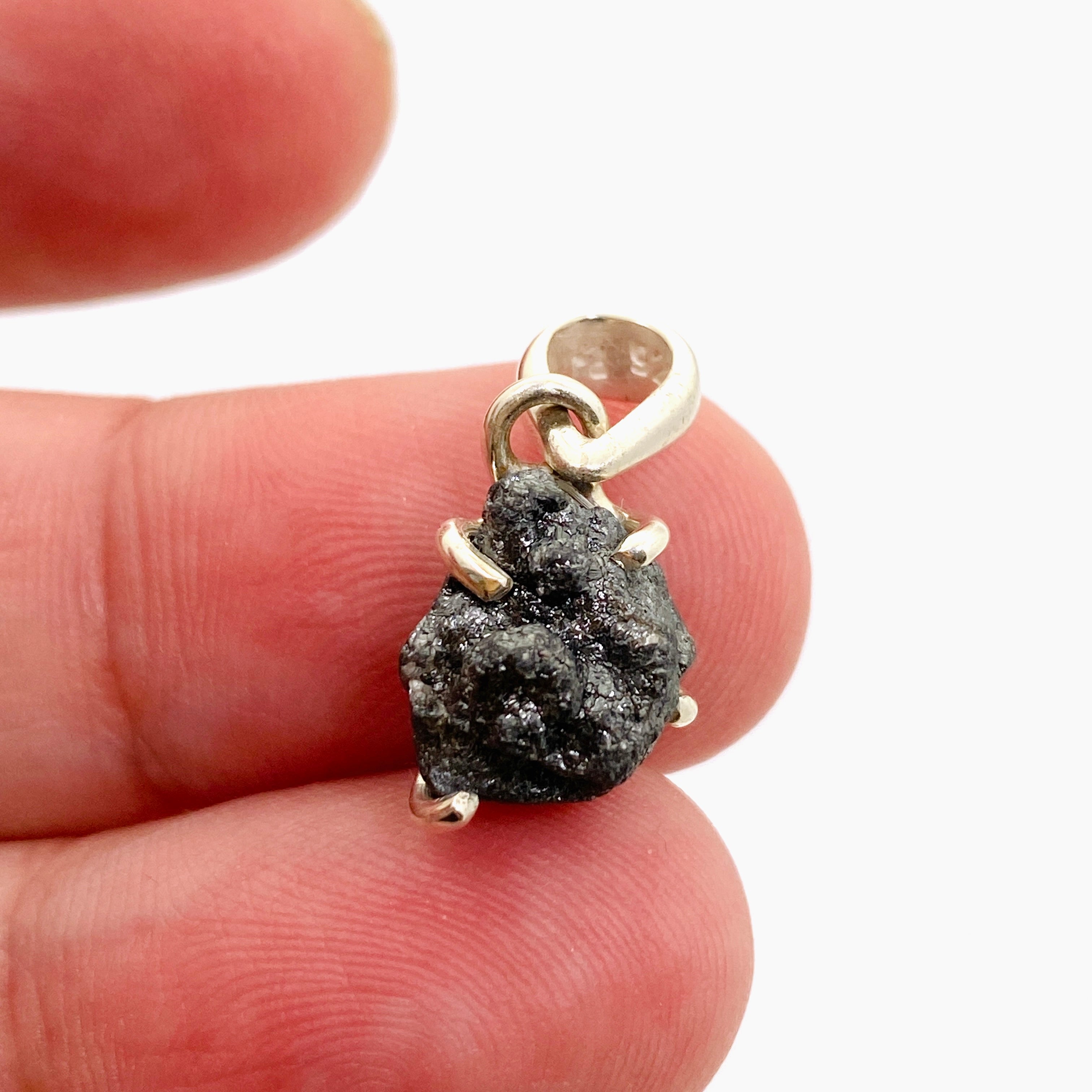 Natural Rough Diamond Freeform Raw Pendant Necklace - 925 Sterling Silver Jewelry PPGJ1039 for Boho Chic & Everyday Wear