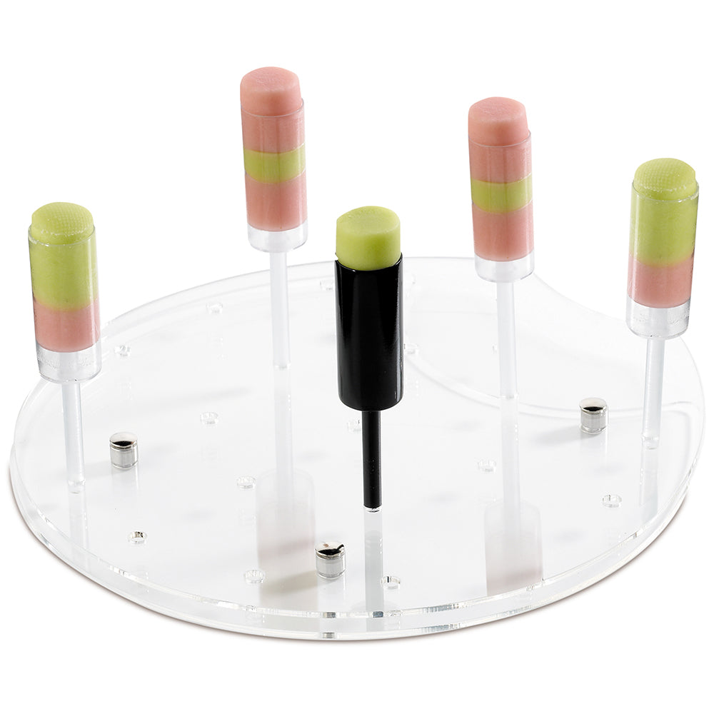 Comatec Clear Mini Push Up Pallet Tray - Small Plastic Display Stand for Retail, Jewelry & Cosmetics - Perfect for Store Shelves, Countertops & Trade Shows
