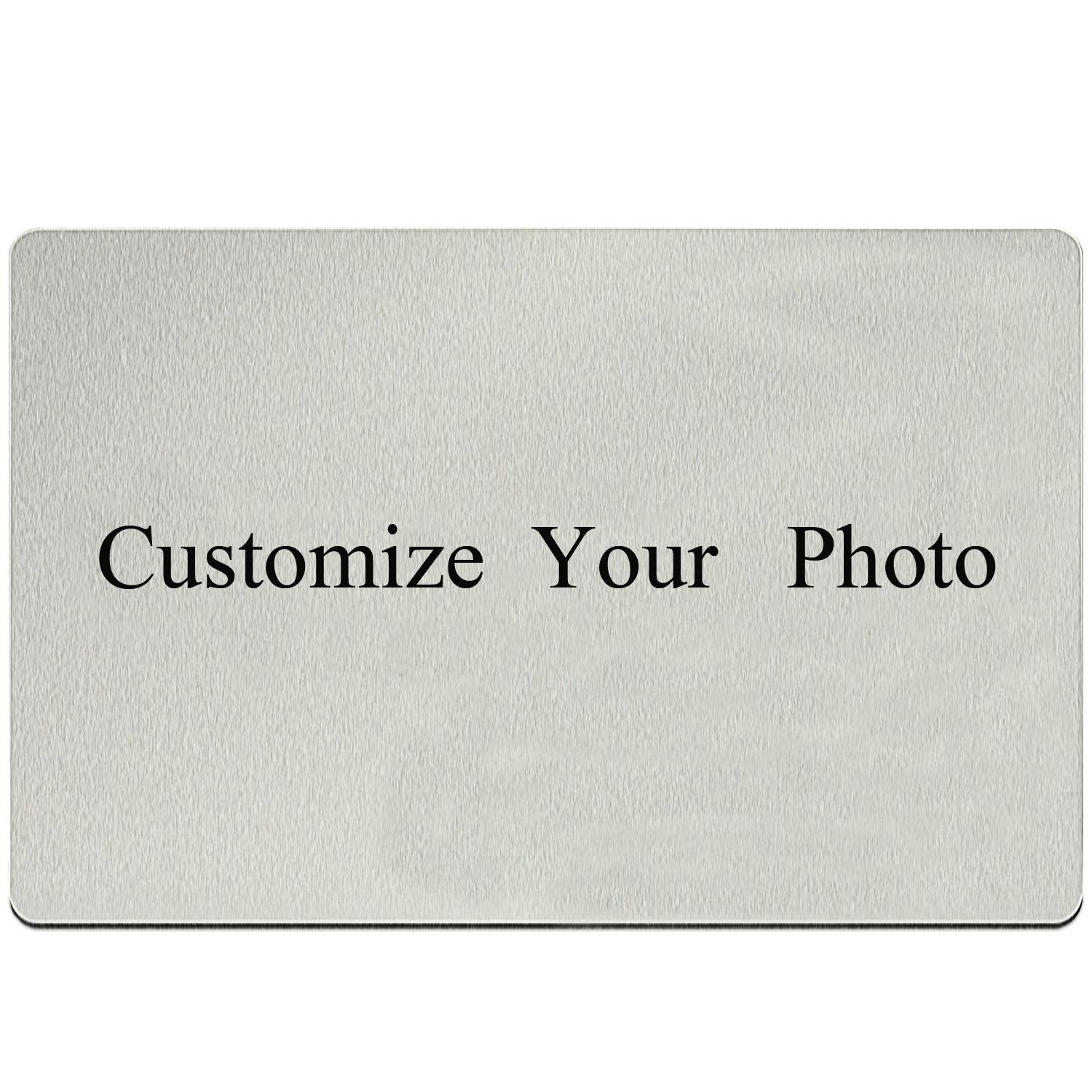 Personalized Engraved Wallet Inserts - Custom Photo ID Card Holder for Anniversary, Birthday Gifts for Men, Husband, Boyfriend - Perfect for Weddings, Valentine's Day & Special Occasions