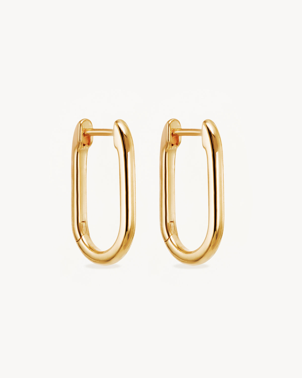 18K Gold Vermeil Journey Hoops Earrings - Dainty Huggie Hoops for Women - Perfect for Everyday Wear, Travel & Special Occasions