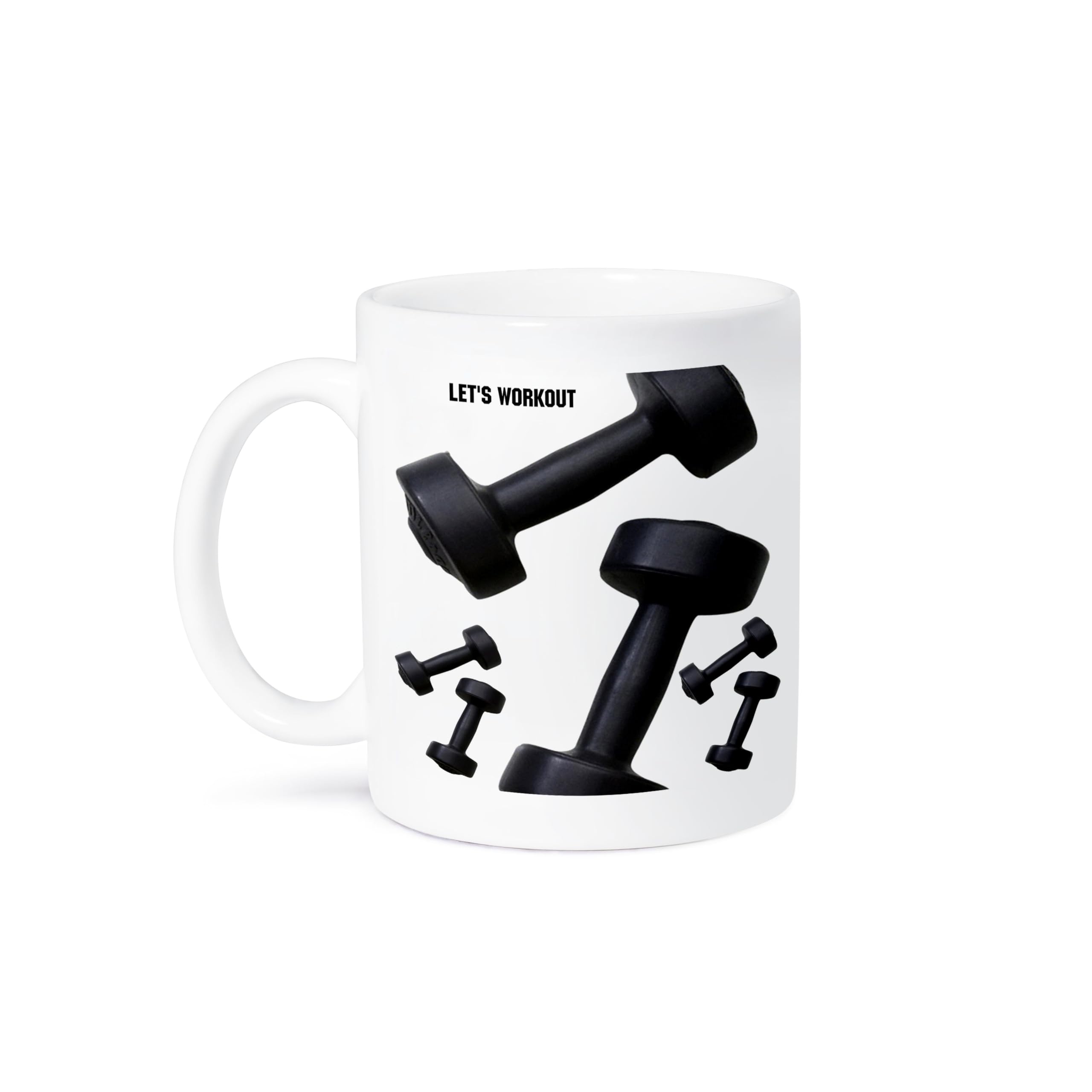 3dRose Exercise Themed Ceramic Coffee Mug - 11 oz, Perfect for Gym Enthusiasts & Fitness Lovers - Ideal for Post-Workout Recovery, Office Use, or Gift Giving