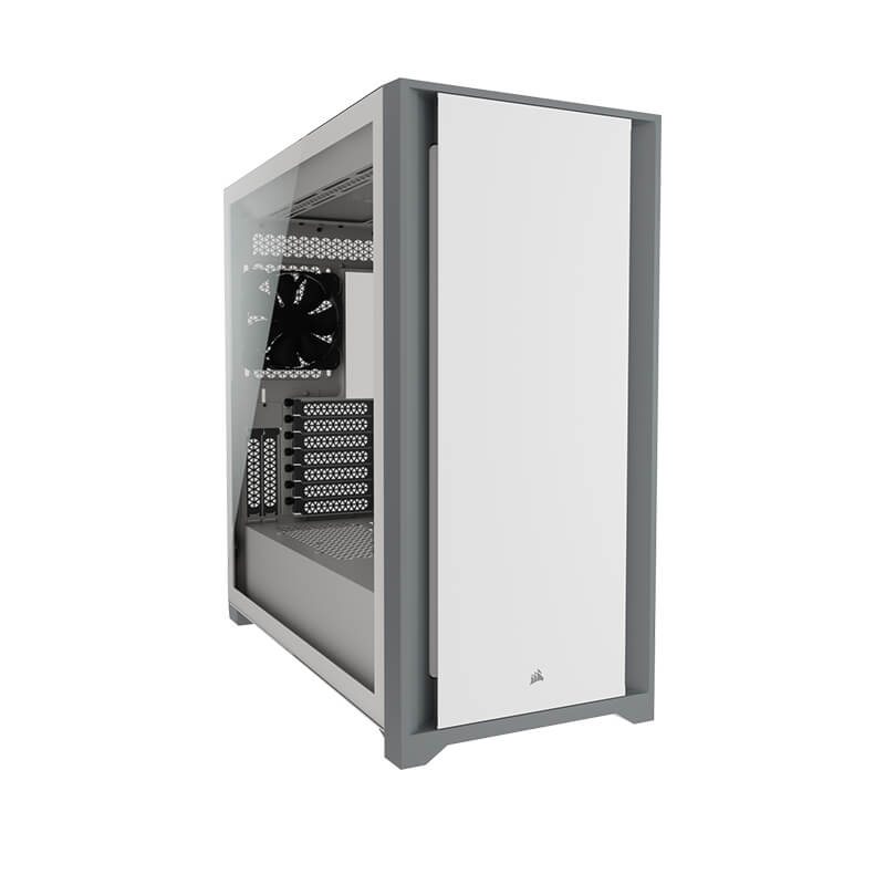 Corsair 5000D Airflow Tempered Glass Mid Tower PC Case - White | High-Performance Gaming & Workstation Build | Perfect for Streaming, Content Creation & Esports