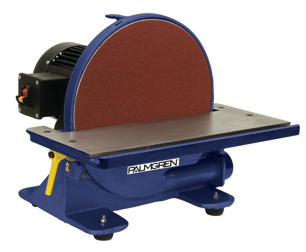 **Palmgren 81312 12-Inch Heavy-Duty Disc Sander - Dark Grey & Black - Perfect for Woodworking, Metal Finishing & DIY Projects**