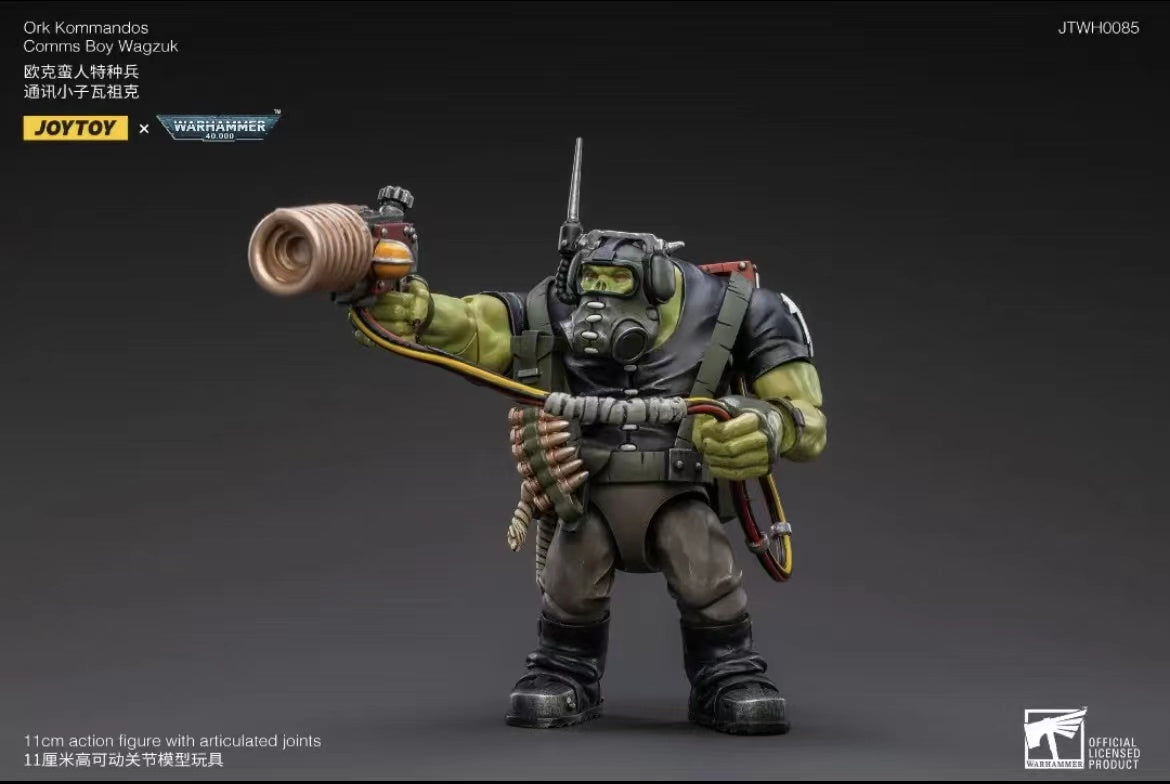 JOYTOY 1/18 Scale Warhammer 40K Ork Kommandos Action Figure - Highly Detailed Collectible Model for Tabletop Gaming & Display