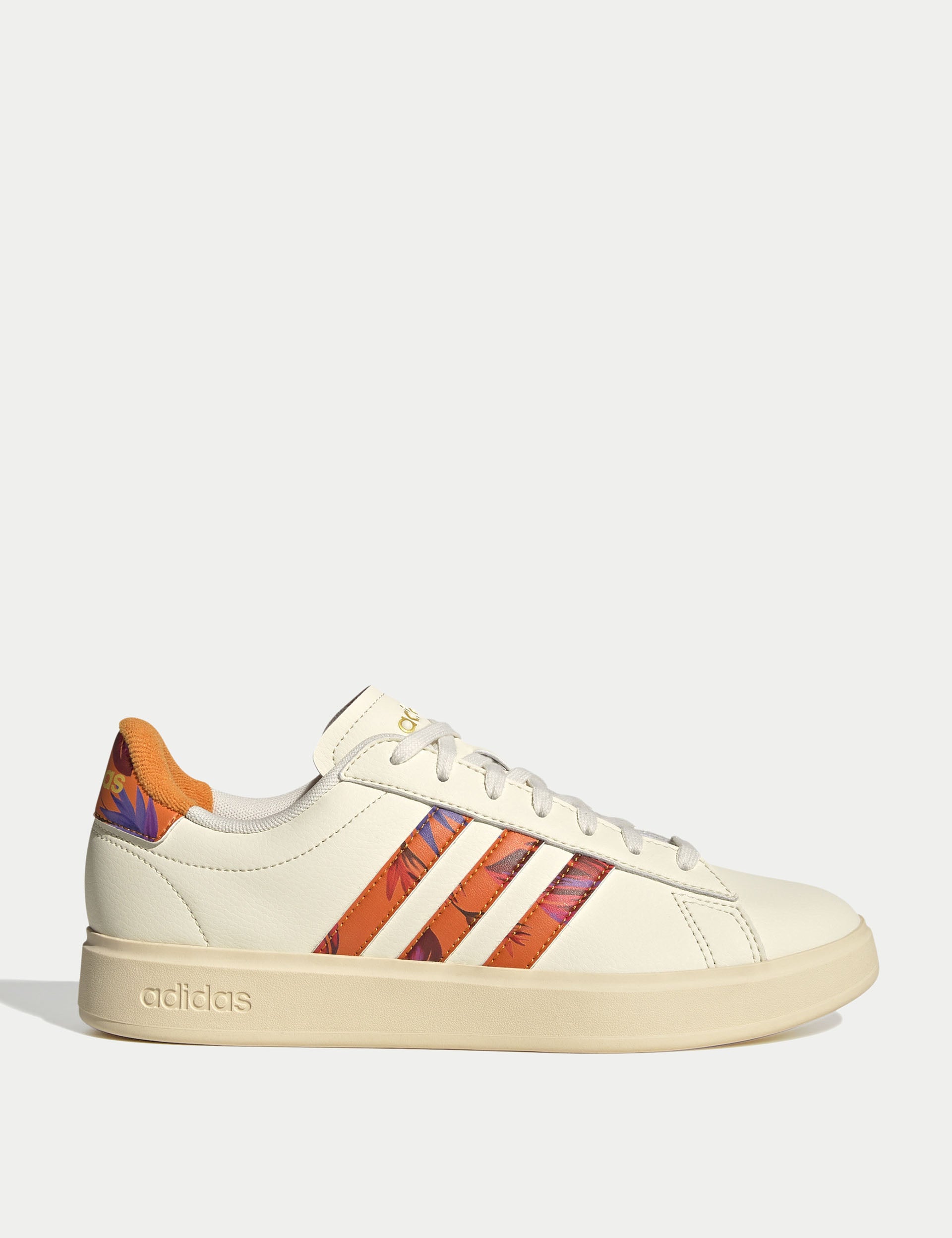 Adidas Grand Court 2.0 Women's Sneakers - Cream White/Warm Vanilla/Gold Metallic - Comfortable Casual Shoes for Walking, Work & Everyday Wear