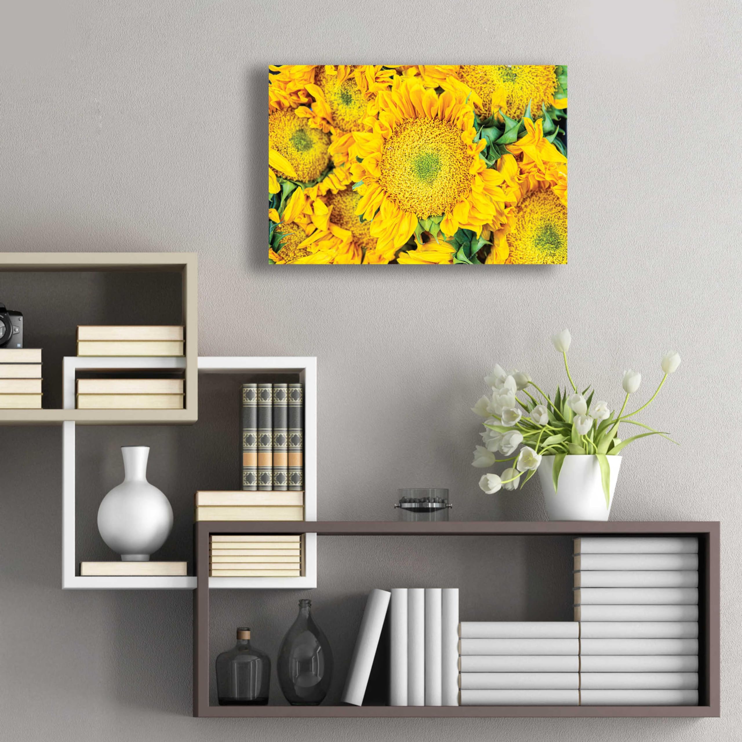 Epic Art 'Sunflower Summer' by Donnie Quillen - Vibrant Acrylic Glass Wall Art Decor 24