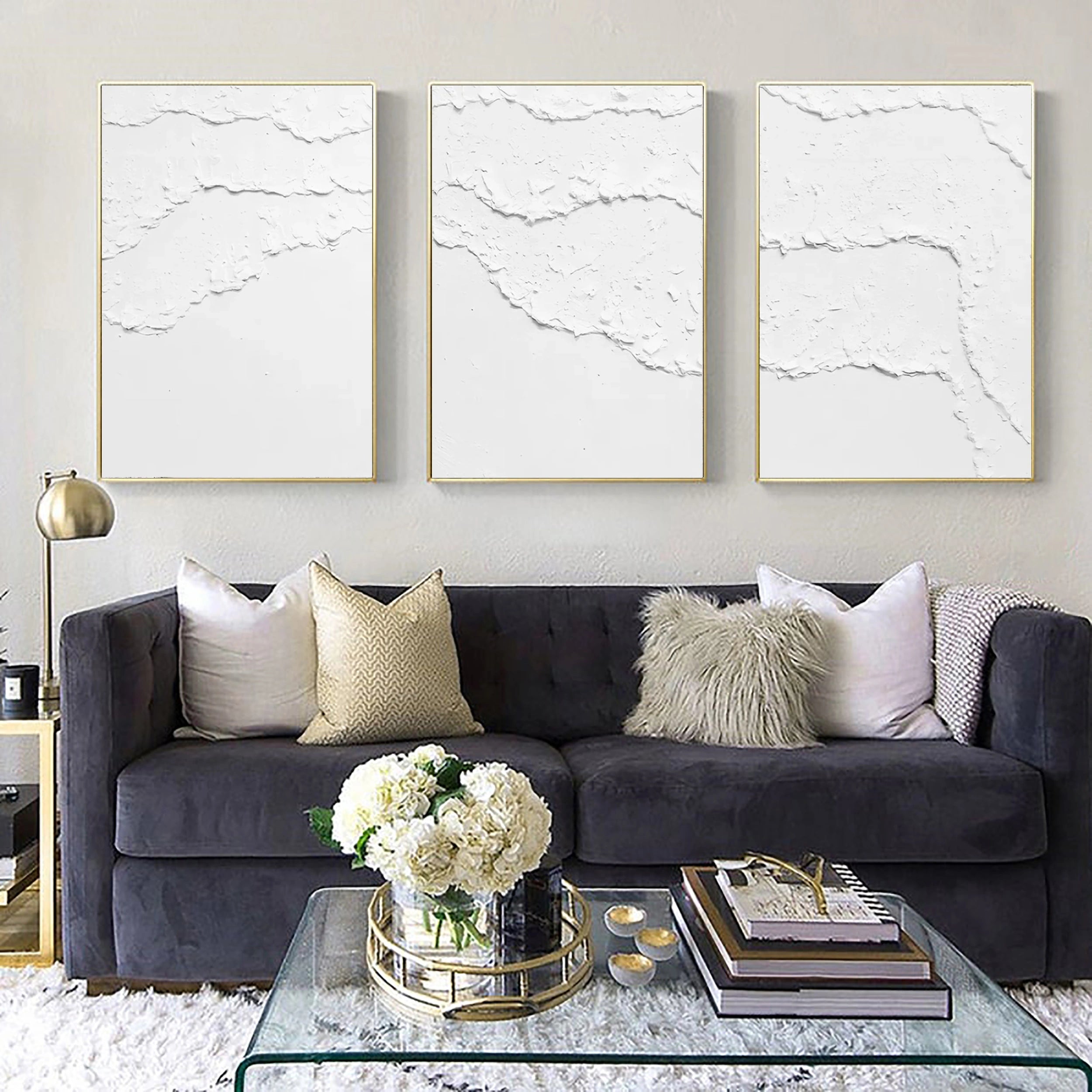 Minimalist Abstract Balance Canvas Wall Art Set of 3 - Modern Home Decor for Living Room, Bedroom & Office - #MM284