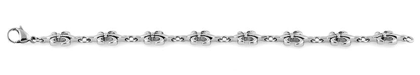 Elegant Stainless Steel Fleur de Lis Bracelet for Women - French Inspired Jewelry Gift for Her - Perfect for Weddings, Anniversaries & Everyday Wear