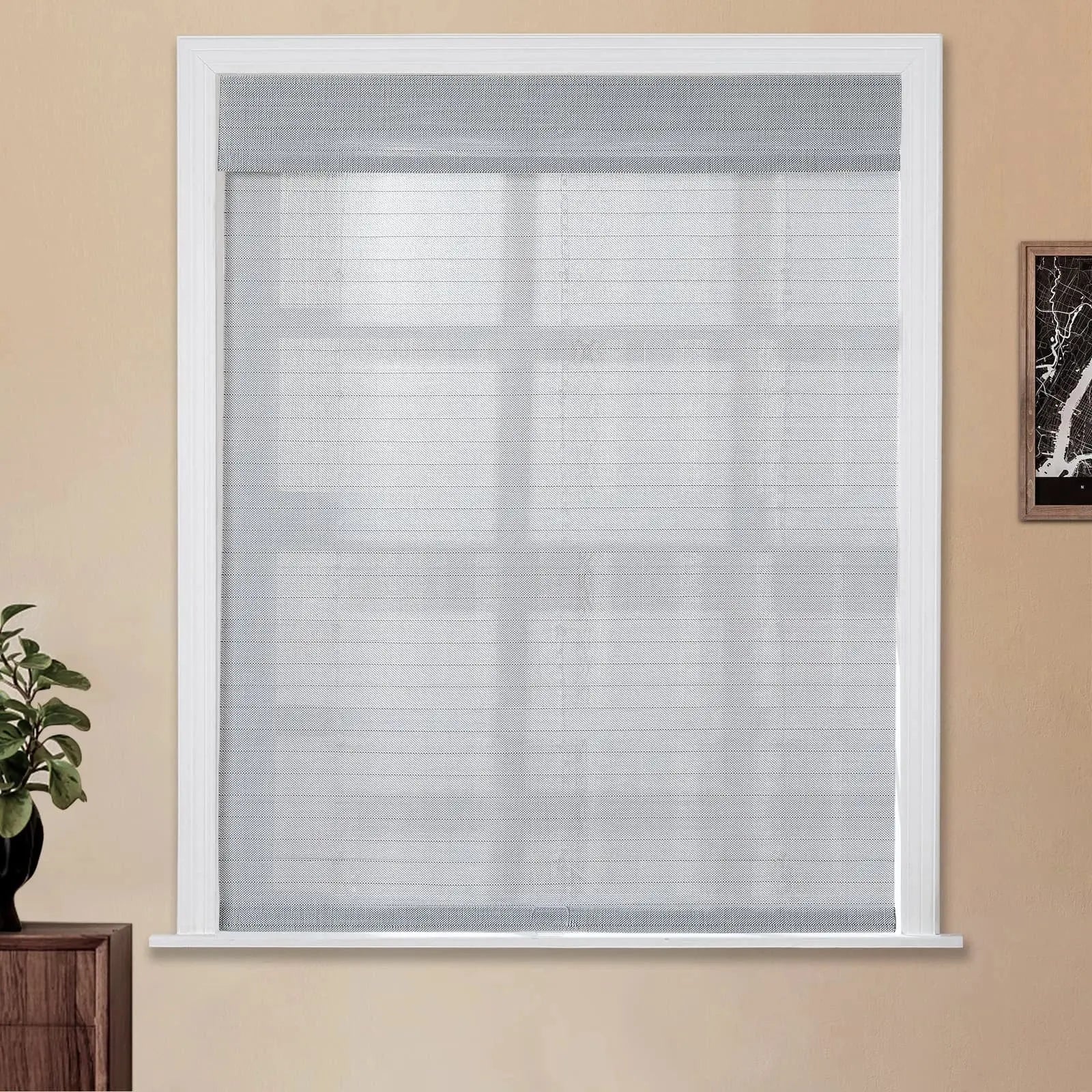 Natural Woven Bamboo Shade - Handmade Eco-Friendly Window Blinds for Home & Office | Perfect for Living Room, Bedroom, and Patio Decor
