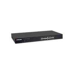 Intellinet 560849 16-Port Fast Ethernet PoE Switch | 250W Power Budget | Gigabit Network Switch for Office, Home & Surveillance Systems | Plug-and-Play Setup | Sturdy Metal Housing