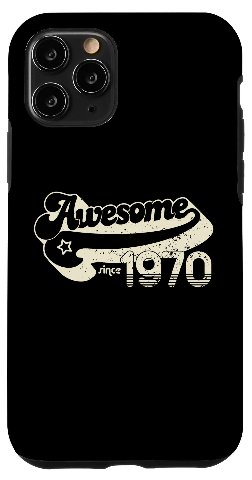 iPhone 11 Pro Case - 50th Birthday Gift for Men & Women - Vintage 1970s Design - Perfect for Anniversary, Retirement & Milestone Celebrations