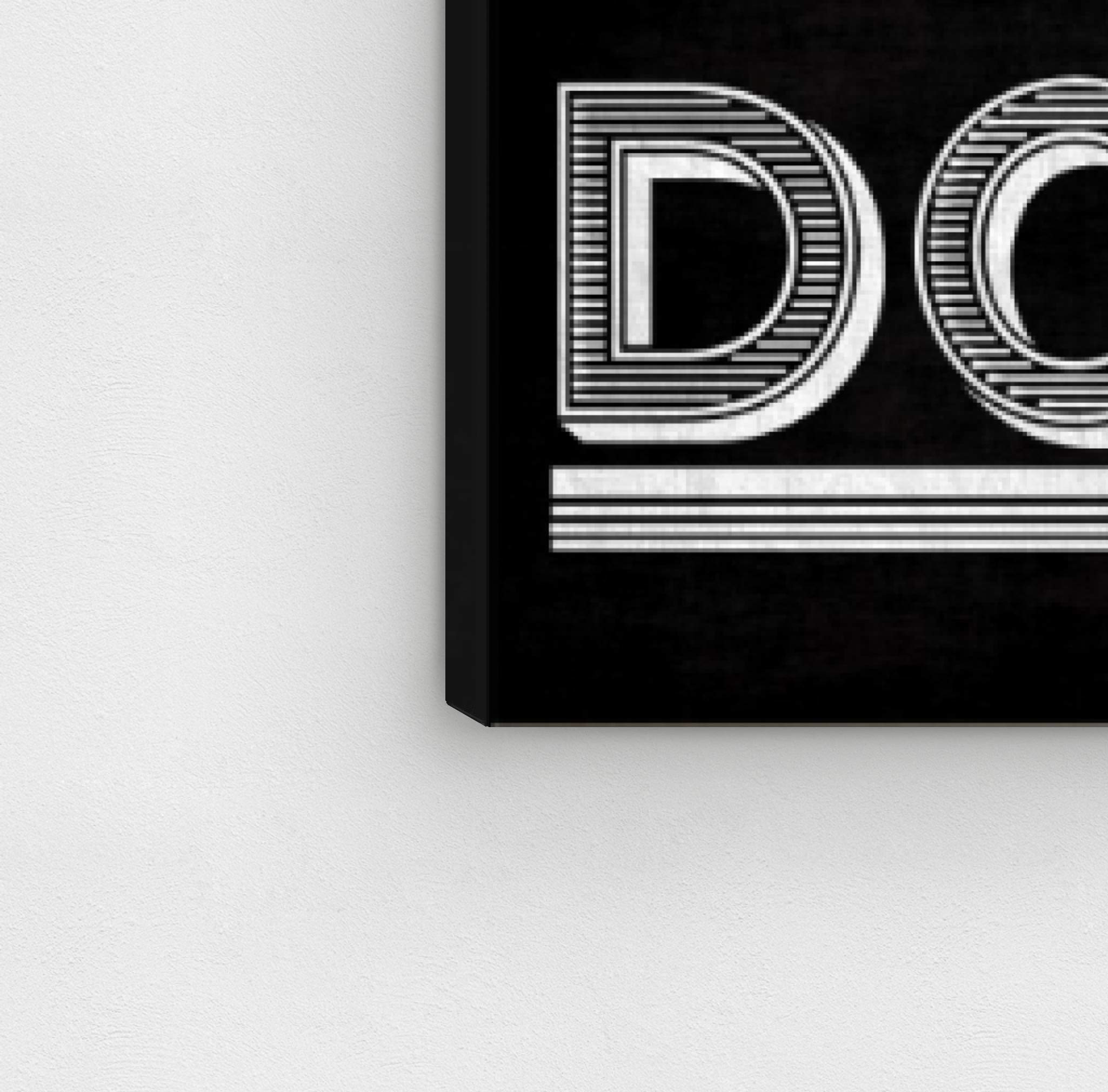 Strong Typography Wall Art Canvas Print - 24