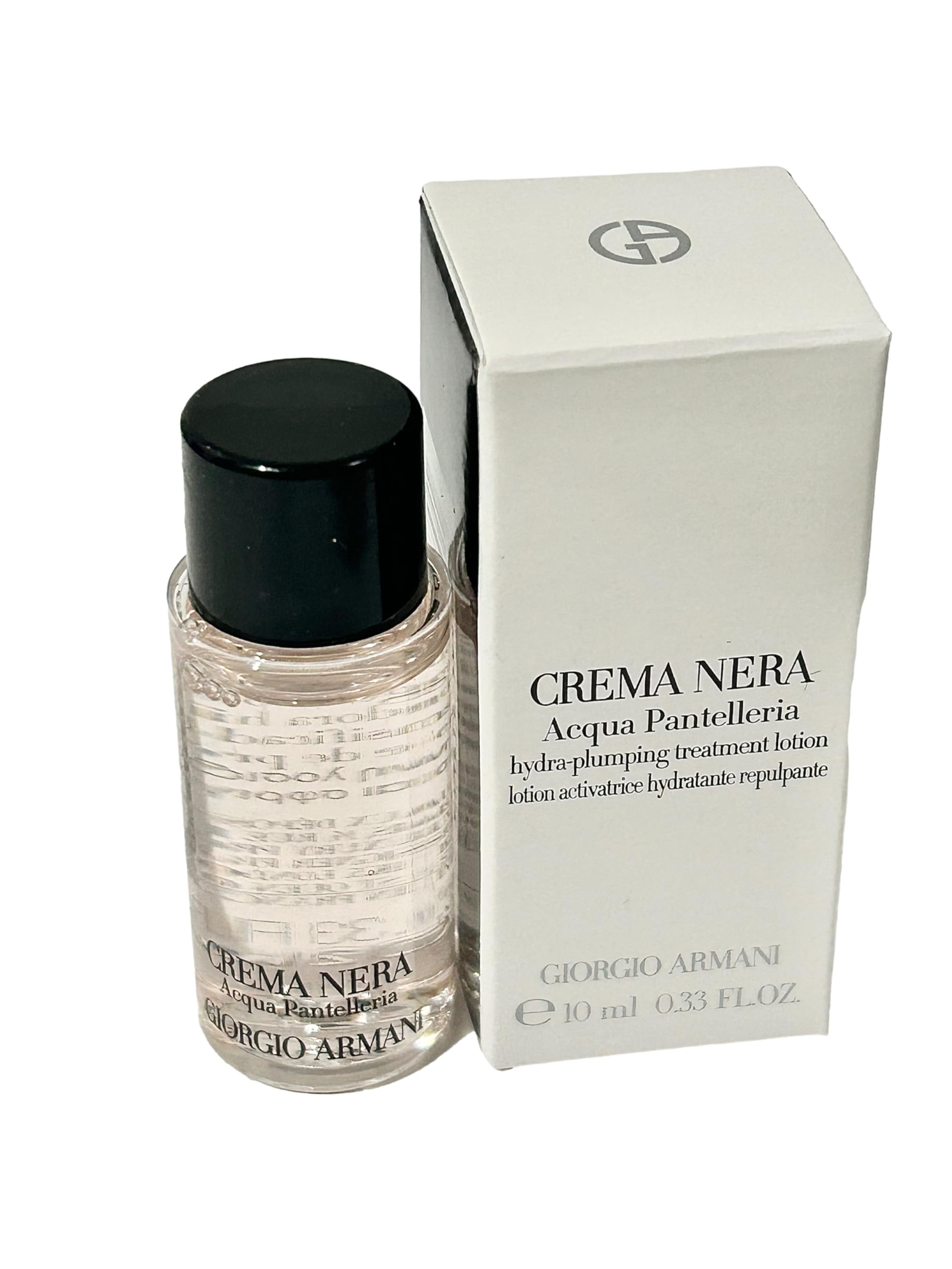 Giorgio Armani Hydra Plumping Treatment Lotion Mini Travel Size 10ml / 0.33 fl oz - Hydrating Face Toner for Dry Skin | Perfect for Airplane Carry-On & On-The-Go Skincare
