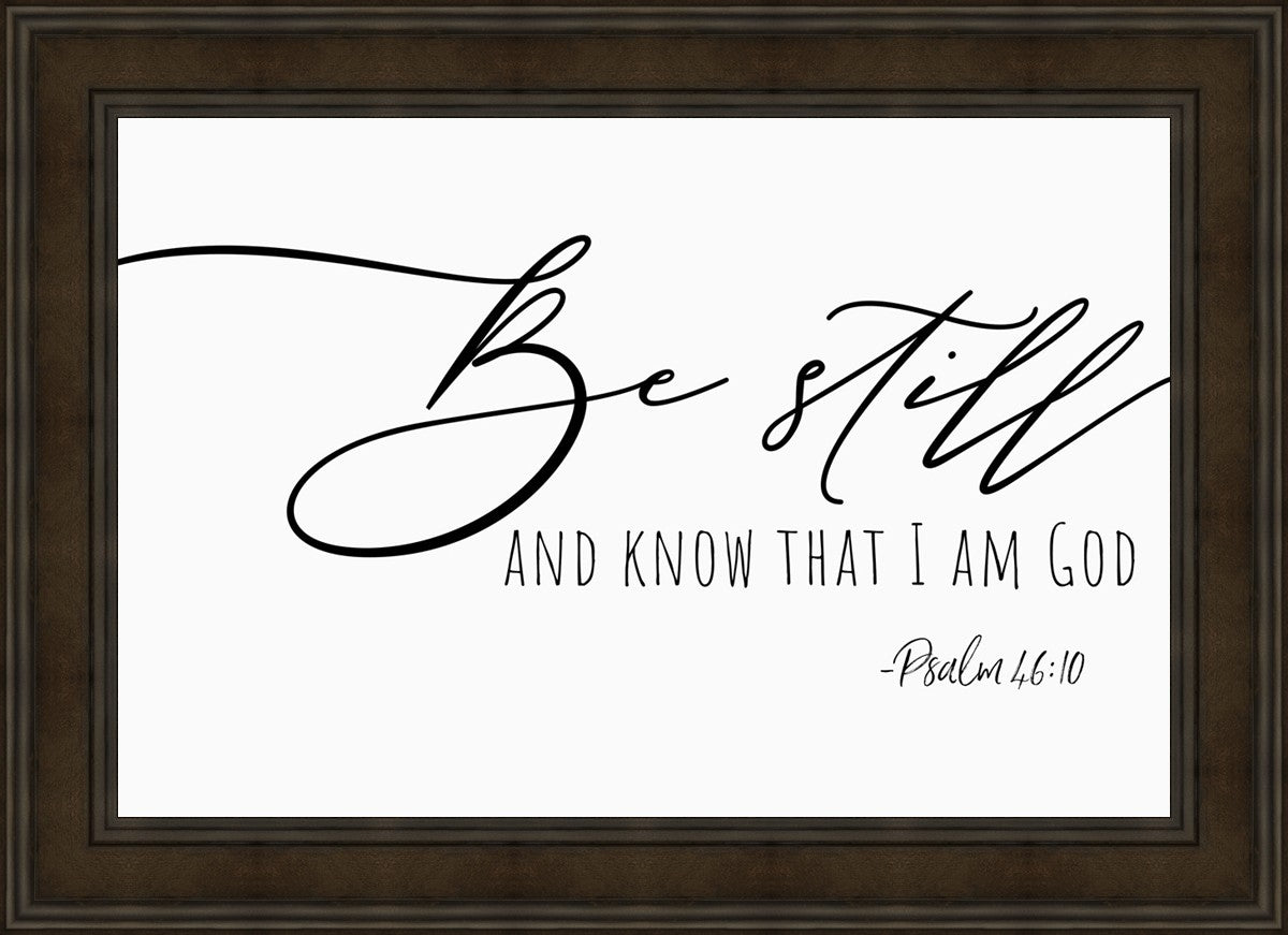 Be Still By Paige Tilly - Inspirational Wall Art Decor for Home & Office - Perfect for Living Room, Bedroom or Gift Giving