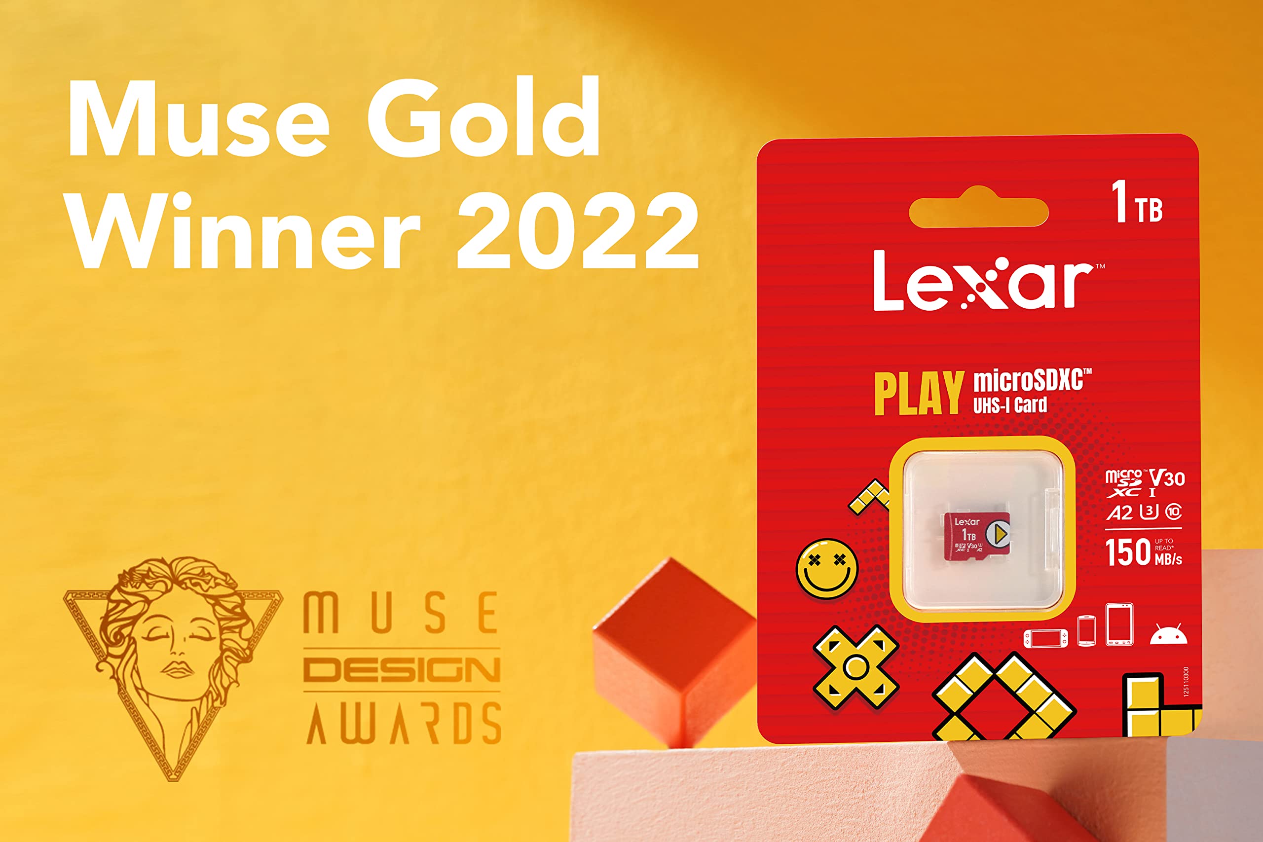 Lexar PLAY 1TB Micro SD Card - UHS-I, U3/V30/A2/C10, Up to 160MB/s Read Speed - Compatible with Nintendo Switch, Smartphones, Tablets - Perfect for Gaming, 4K Video & Mobile Storage (LMSPLAY001T-BNNAG)