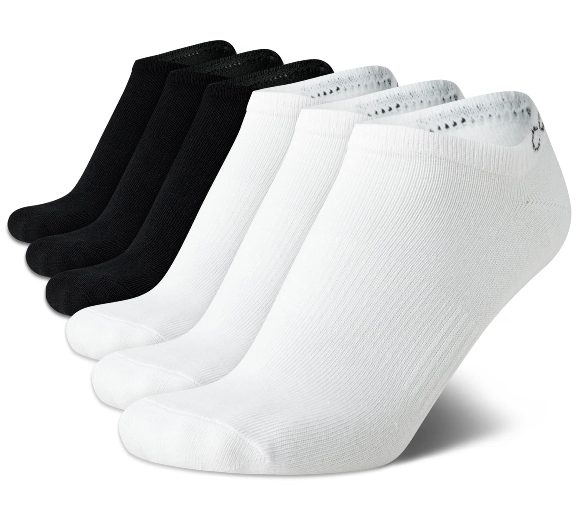 Calvin Klein Women's No Show Socks 6-Pack - Lightweight for Sneakers & Loafers