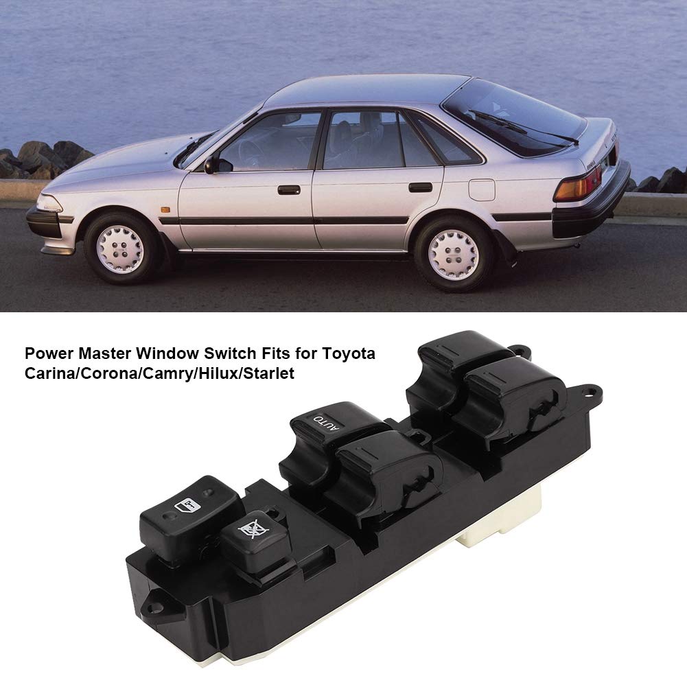 Power Master Electric Window Switch - Compatible with Toyota Carina, Corona, Camry, Hilux, Starlet (84820-22310) | Auto Window Control Replacement Part for Smooth Operation | Perfect for DIY Car Repairs & Window Maintenance