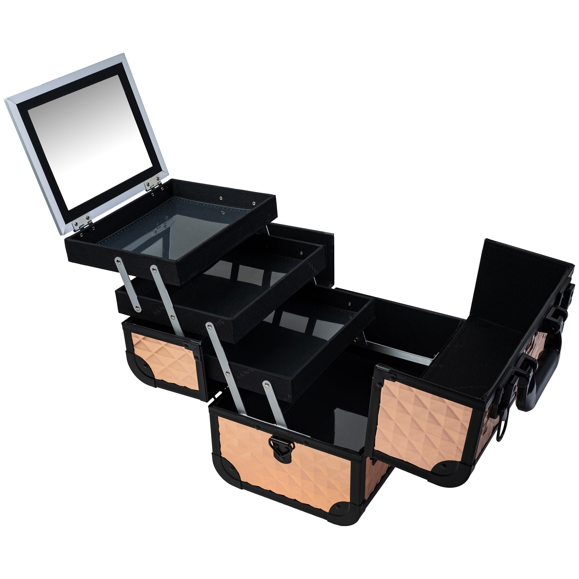 Professional Fantasy Collection Makeup Train Case - Large Capacity Cosmetic Organizer for Makeup Artists & Beauty Enthusiasts | Perfect for Salon, Travel & Home Storage