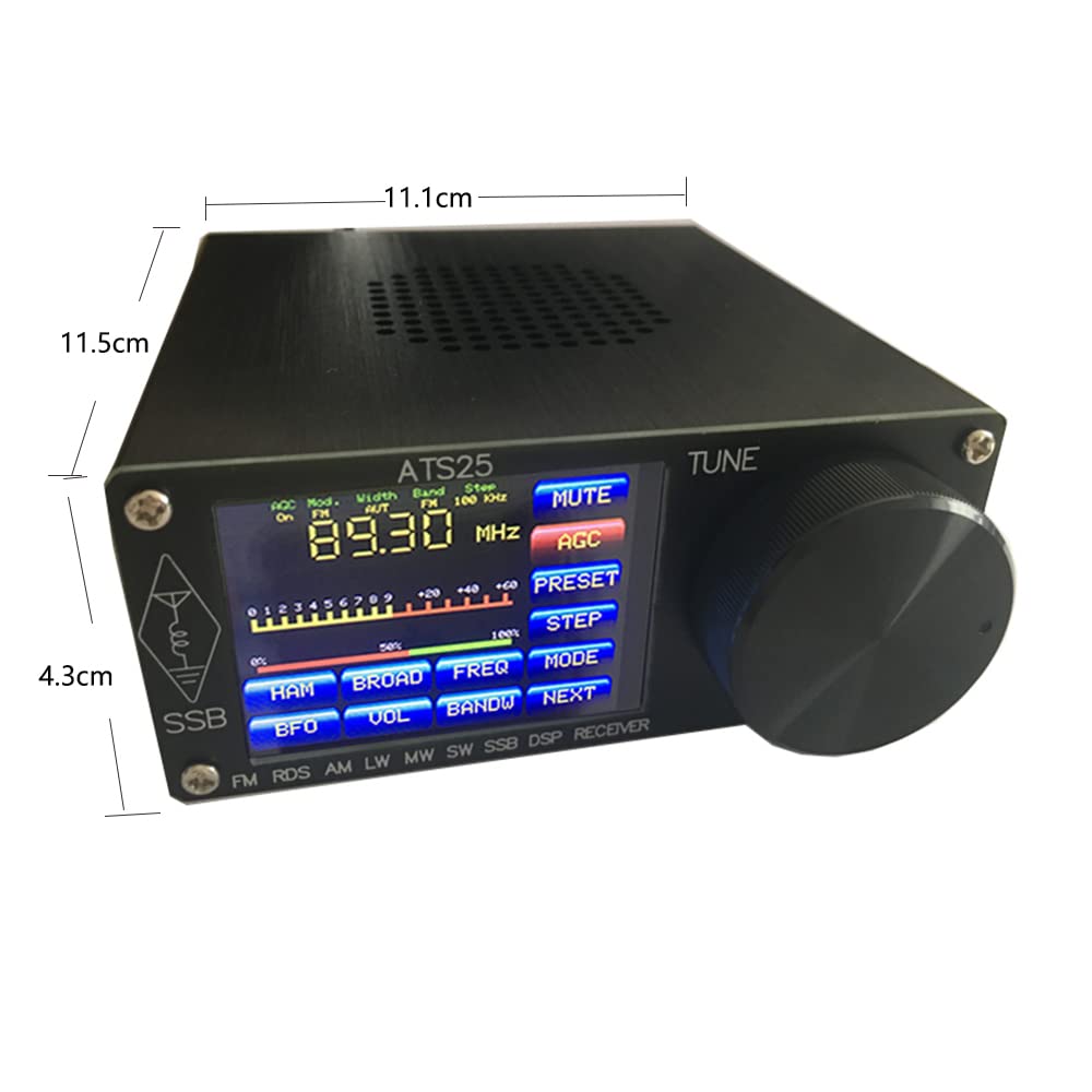 Upgraded V5.2 ATS-25 SI4732 Digital Radio Receiver - Portable 2.4
