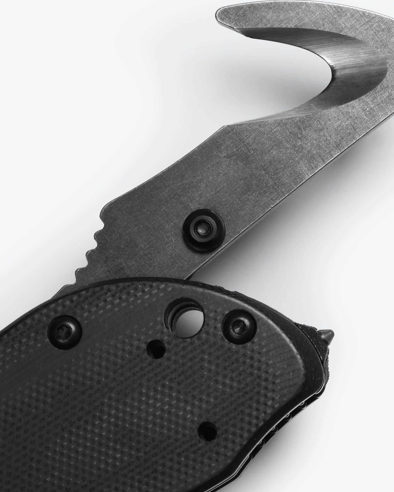 Tactical Triage® Black G10 Folding Knife - EDC Pocket Knife for Outdoor Camping, Hiking & Survival Gear