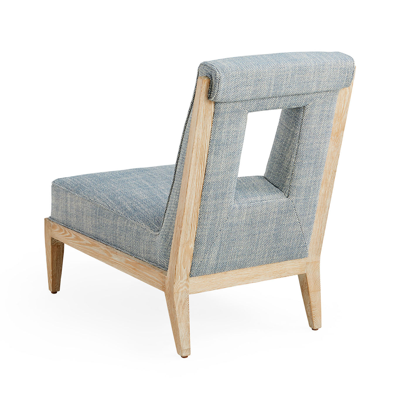 Cocteau Slipper Chair - Modern Accent Chair for Living Room, Bedroom & Office - Comfortable Upholstered Armless Lounge Chair for Small Spaces