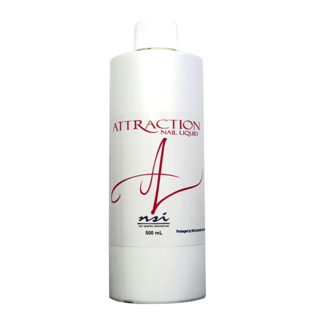 NSI ATTRACTION Professional Acrylic Nail Liquid for Strong & Durable Nail Extensions - Perfect for Salon, Home Manicures & Nail Art