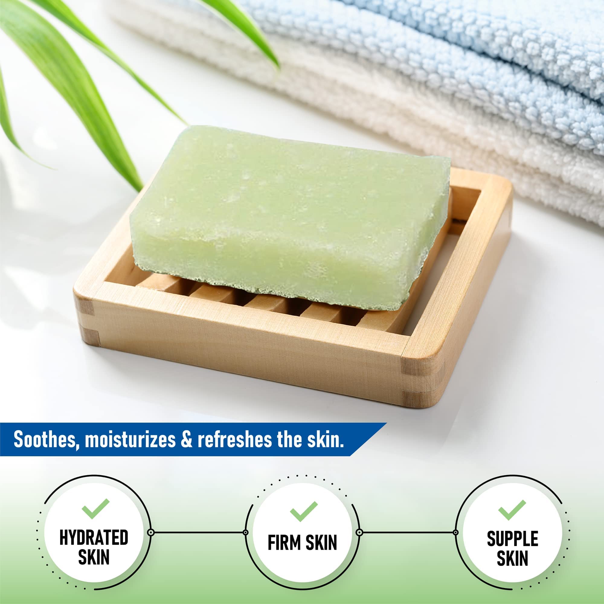 T.Taio Exfoliating Soap Sponge - Deep Cleansing Shower Scrubber for Body & Face - Oil Removal & Dead Skin Exfoliation - Massage & Lather for Feet, Elbows & Back - Cucumber Melon Scented Bath Accessories - Perfect for Spa Day & Dry Skin Care