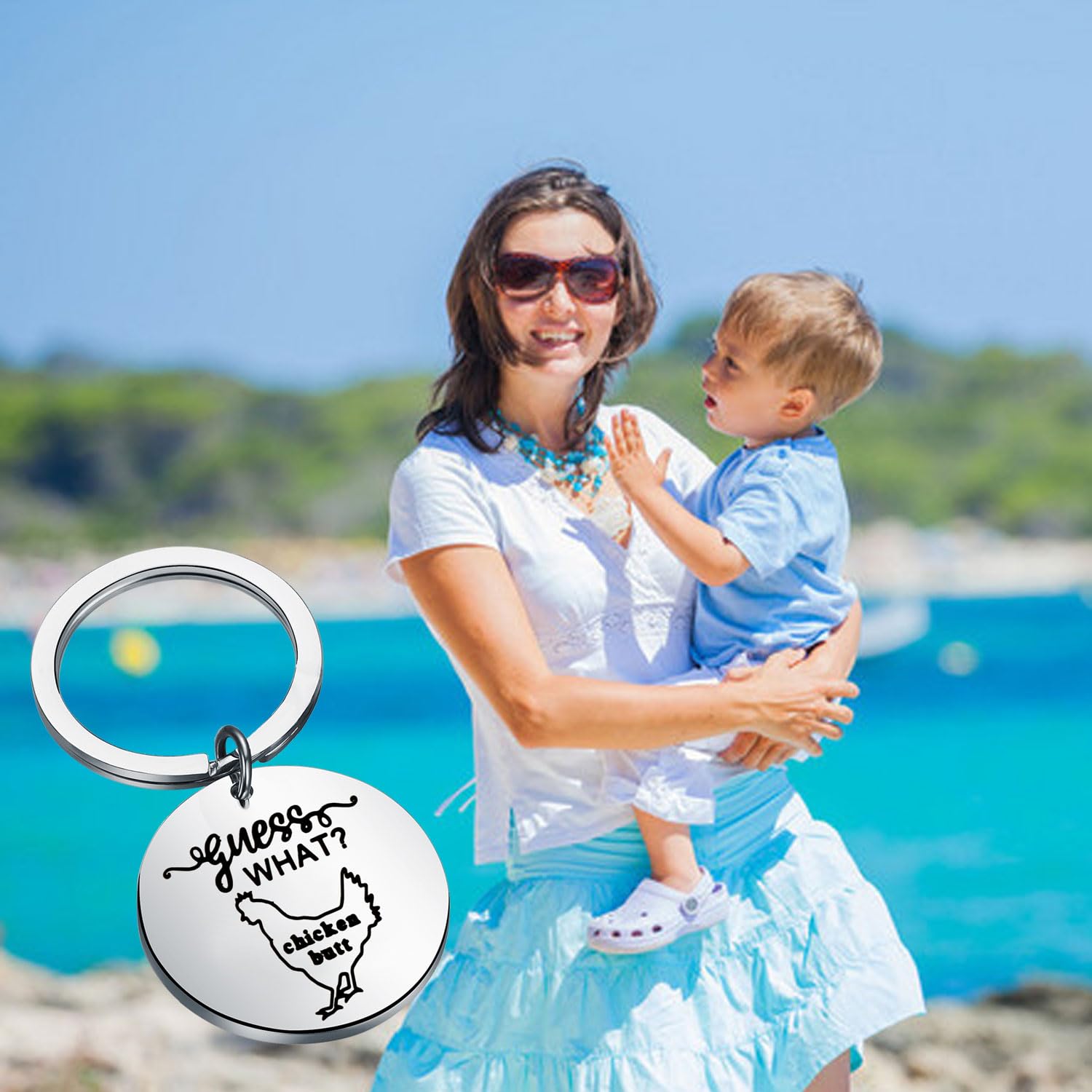 Funny Chicken Jewelry & Keychain - Cute Chicken Themed Gifts for Chicken Lovers, Chicken Mom Presents - Perfect for Birthdays, Farmhouse Decor & Poultry Enthusiasts