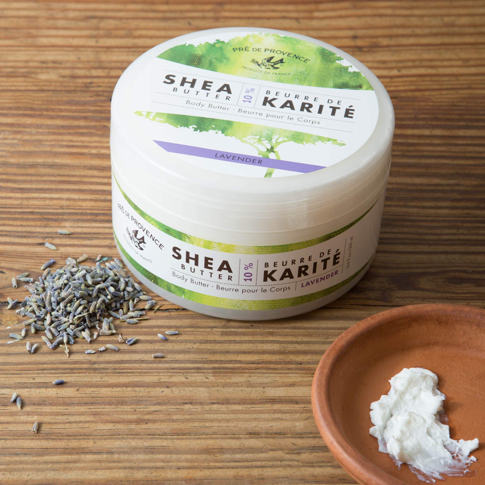 Pre de Provence Shea Butter Body Lotion - Ultra Moisturizing & Nourishing with Lavender Scent, 16.9 fl oz (500ml) - Perfect for Dry Skin Care & Relaxing Bath Time