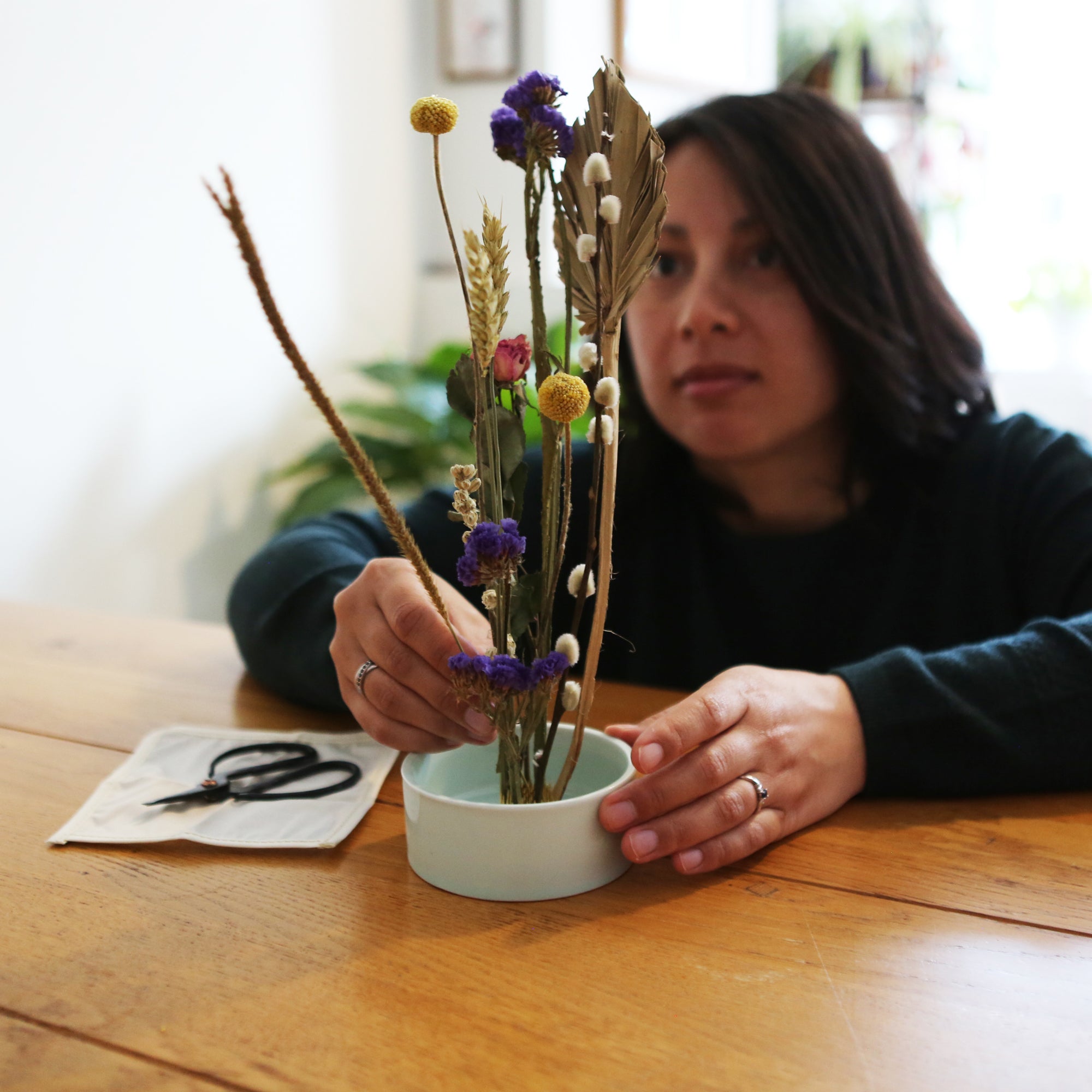 Mini Ikebana Kit - Japanese Flower Arrangement Set for Home Decor, Gifts & Meditation | Perfect for Beginners, Zen Spaces & DIY Floral Art