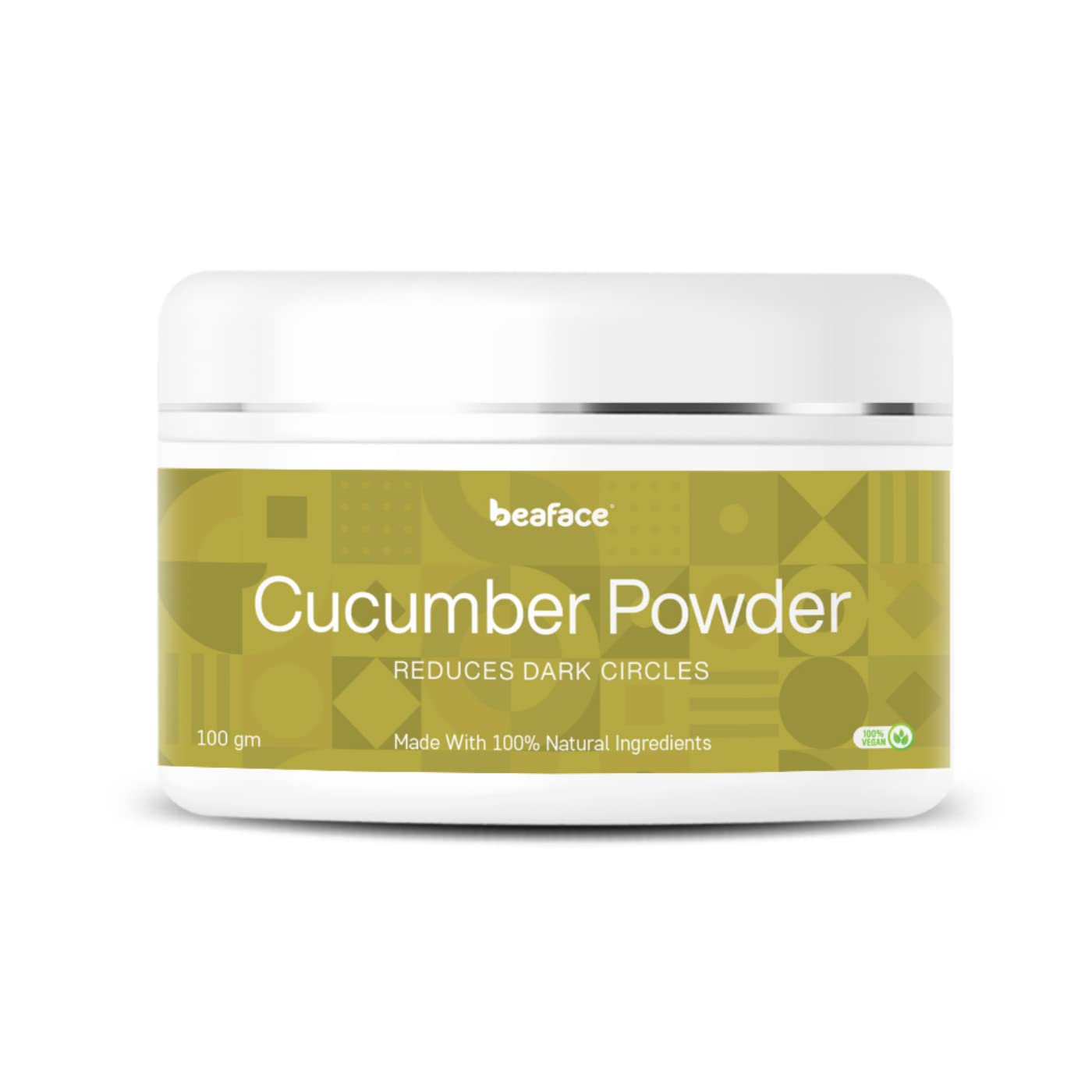 Beaface Cucumber Face Pack Powder - Natural Skin Brightening & Hydrating Facial Mask for Glowing Complexion | Perfect for Spa Day, Self-Care Routine & Skin Rejuvenation