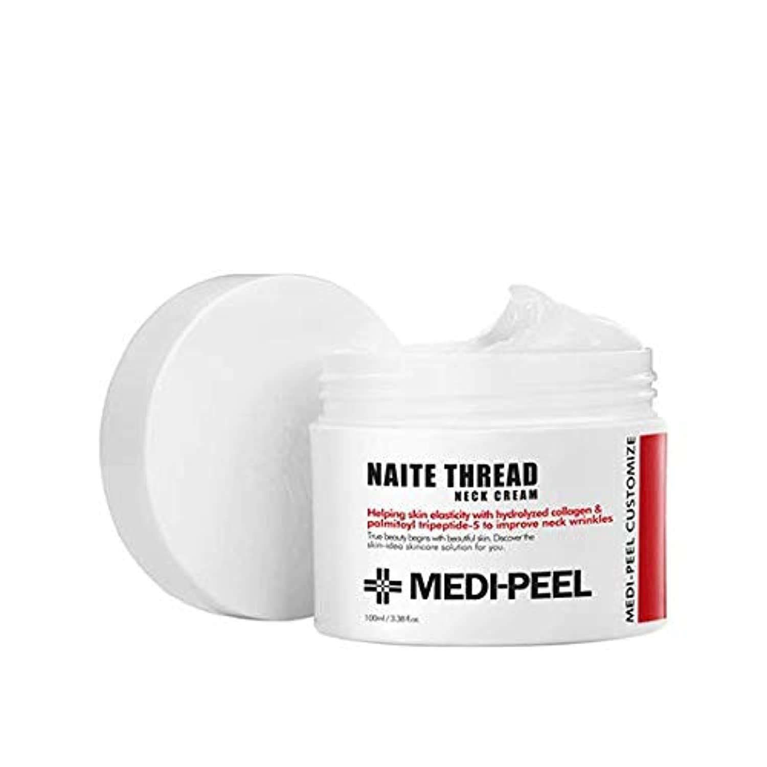 Medi Peel Premium 2.0 Collagen Night Thread Neck Cream - Anti-Aging Neck Firming Treatment for Wrinkles & Sagging Skin | Perfect for Nighttime Skincare Routine & Daily Moisturizing