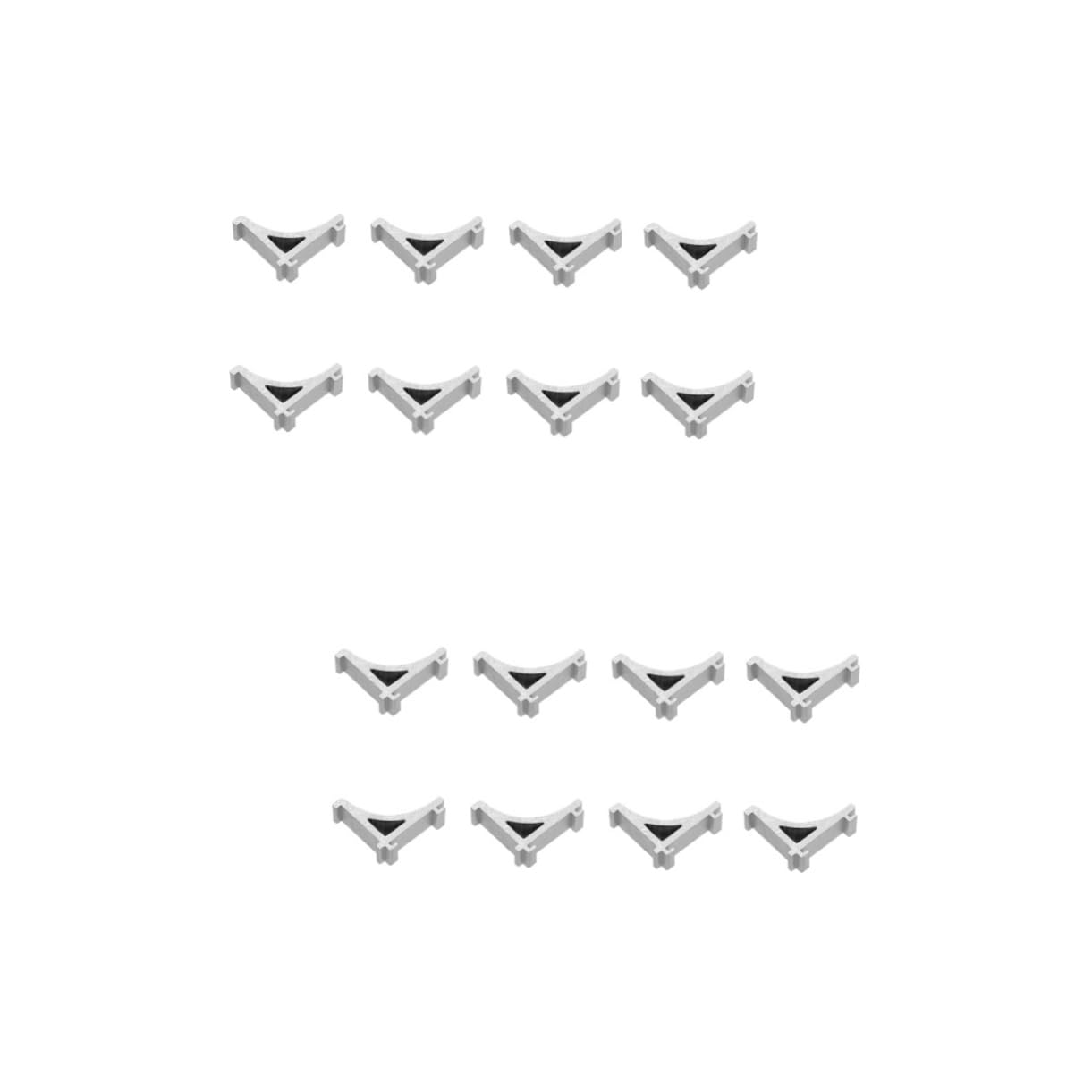 16-Piece Refrigerator Buckle Cooler Accessories Set - Freezer Shelf Clips & Support Hooks for Organizing Fridge Shelves - Perfect for Kitchen, RV, and Camping Coolers