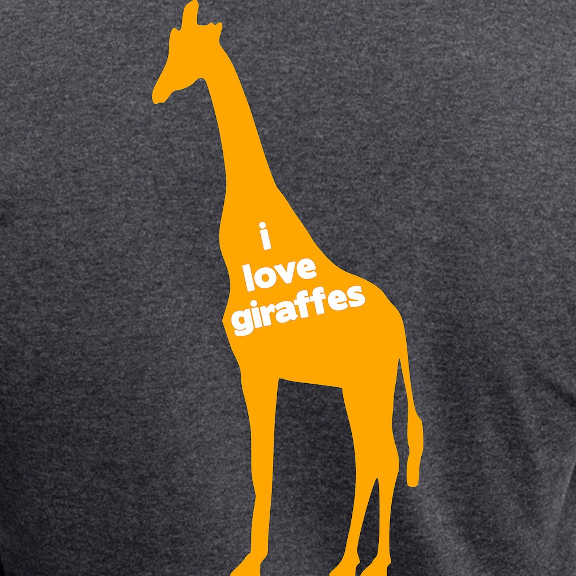 I Love Giraffes Women's Charcoal Pajama Set - Soft & Comfortable Sleepwear for Women - Perfect for Giraffe Lovers, Bedtime & Lounge Wear