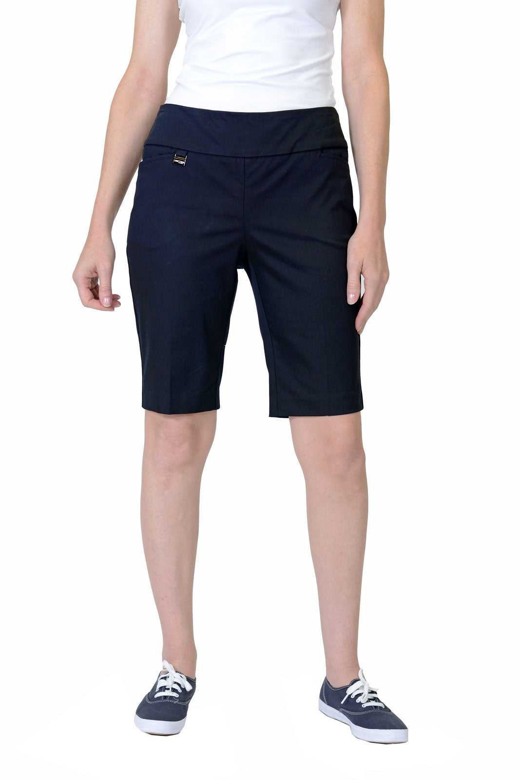 Lisette L Montreal Jupiter Stretch Shorts for Women - High Waist Comfortable Yoga Running Workout Shorts - Perfect for Gym, Lounge & Casual Wear
