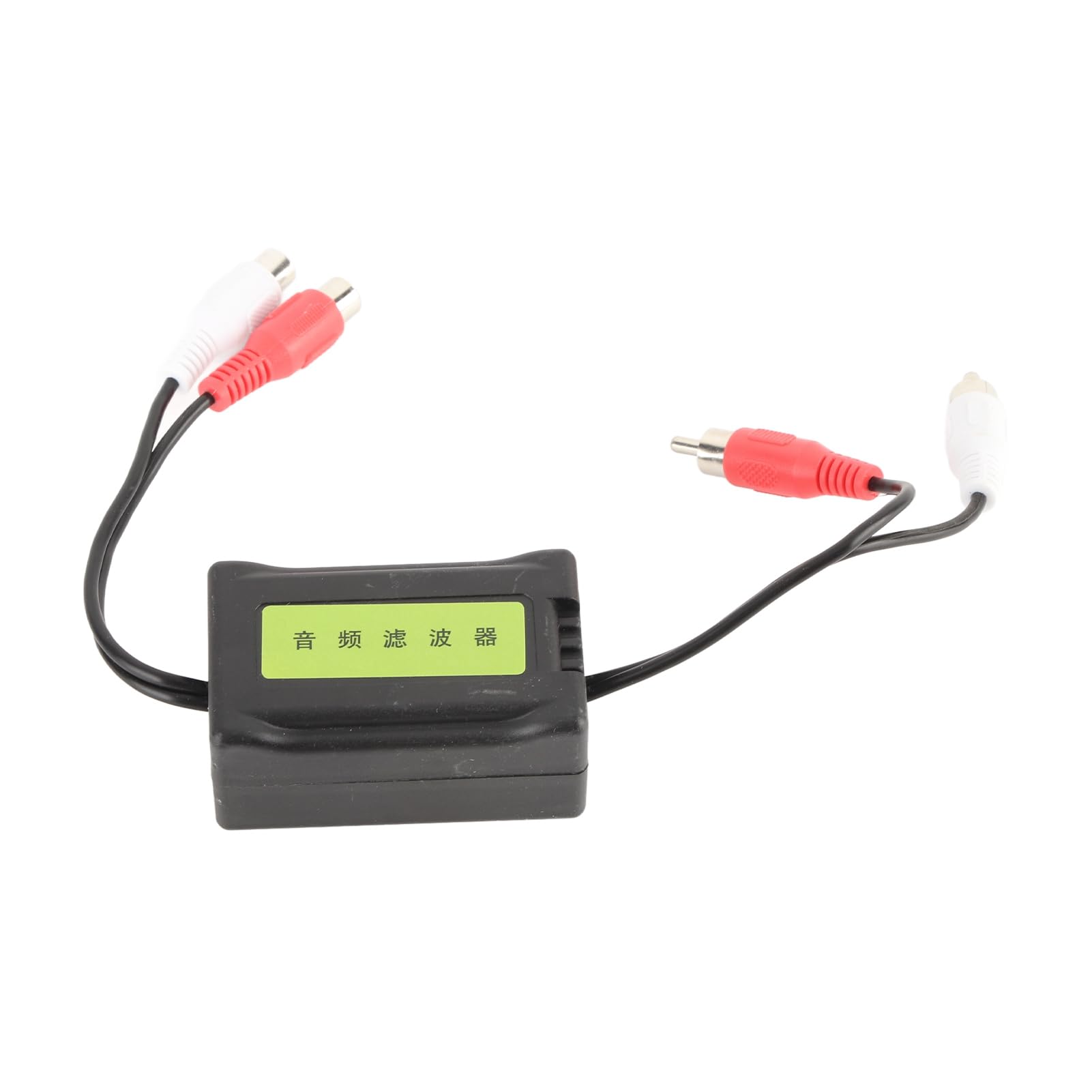Premium RCA 3.5mm Ground Loop Noise Isolator - 1.5x1.2x2.6 Inch Car Audio Noise Filter Eliminates Hum & Buzz - Perfect for Car Stereo, Home Theater & DJ Equipment