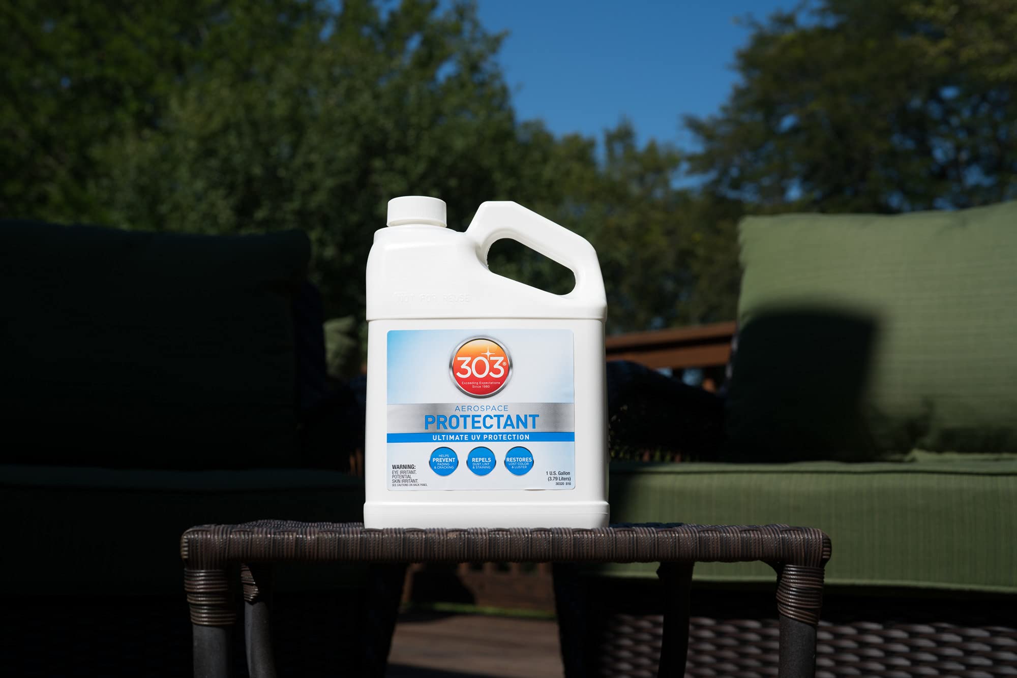 303 Aerospace Protectant Spray - UV Protection, Dust & Dirt Repellent, Matte Finish Restorer (1 Gallon) | Car, Boat, RV & Outdoor Surface Care Solution