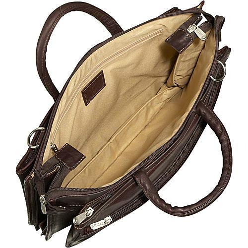 Premium Genuine Leather Expandable Briefcase for Business Professionals - Stylish & Durable Laptop Bag for Office, Travel, and Work Commute